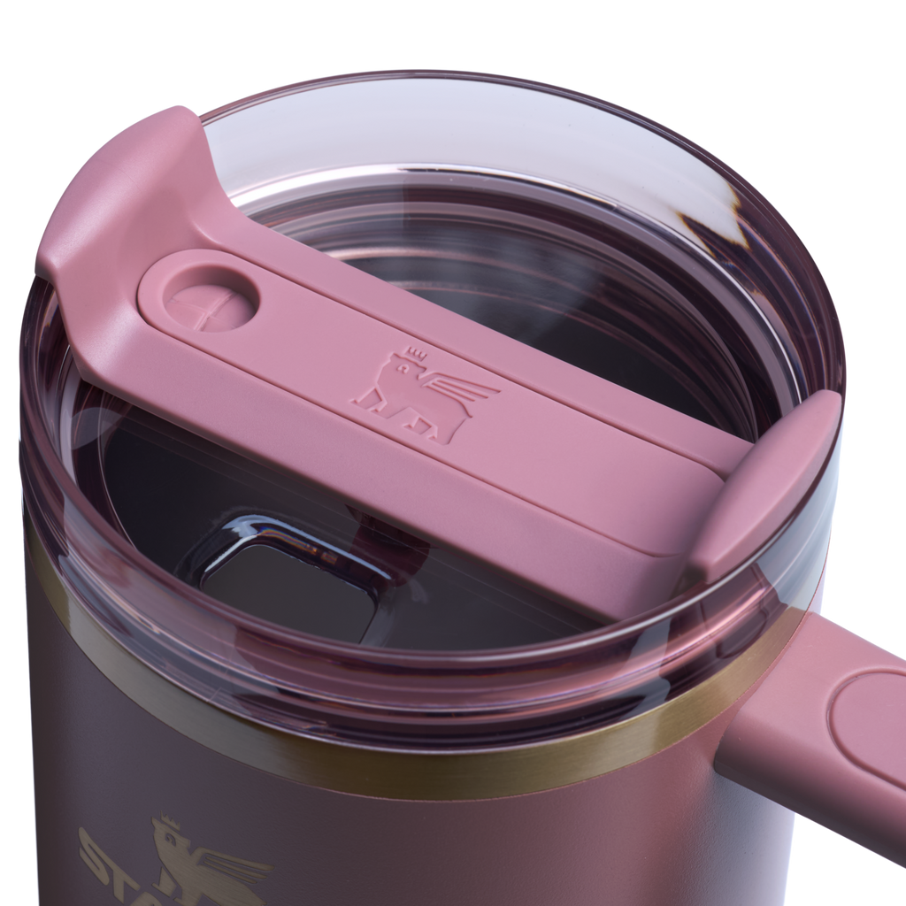 Large Capacity The Quencher H2.0 Flowstate Tumbler  | Stanley Create D332L - Double-Wall Vacuum Insulated Travel Tumbler with Straw Detail