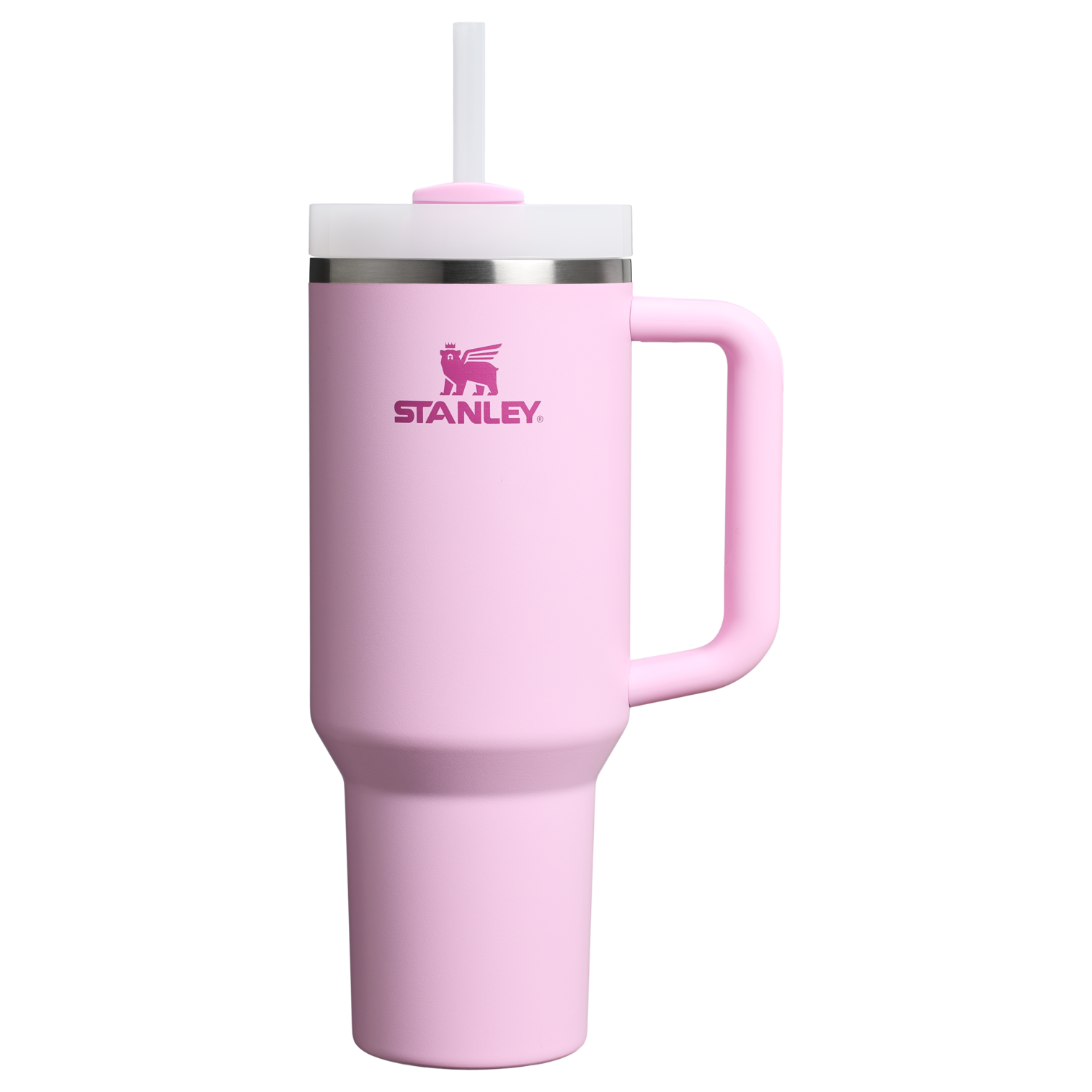 Large Capacity The Quencher H2.0 Flowstate Tumbler  | Stanley Create D332L - Double-Wall Vacuum Insulated Travel Tumbler with Straw - Cherry Blossom