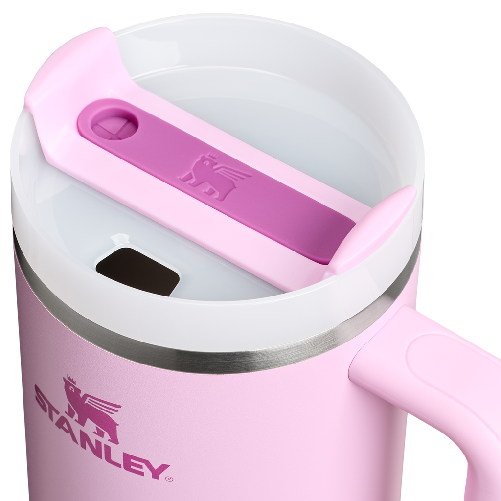 Large Capacity The Quencher H2.0 Flowstate Tumbler  | Stanley Create D332L - Double-Wall Vacuum Insulated Travel Tumbler with Straw Detail