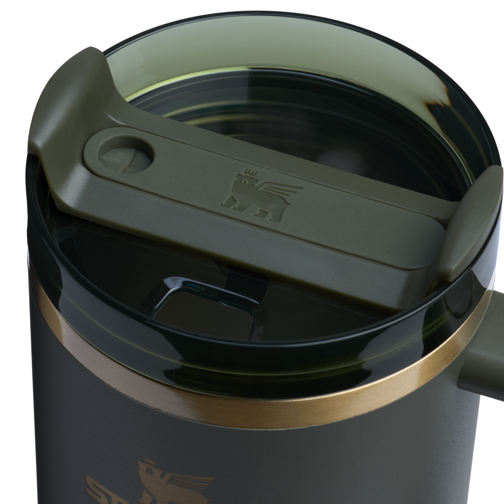 Large Capacity The Quencher H2.0 Flowstate Tumbler  | Stanley Create D332L - Double-Wall Vacuum Insulated Travel Tumbler with Straw Detail