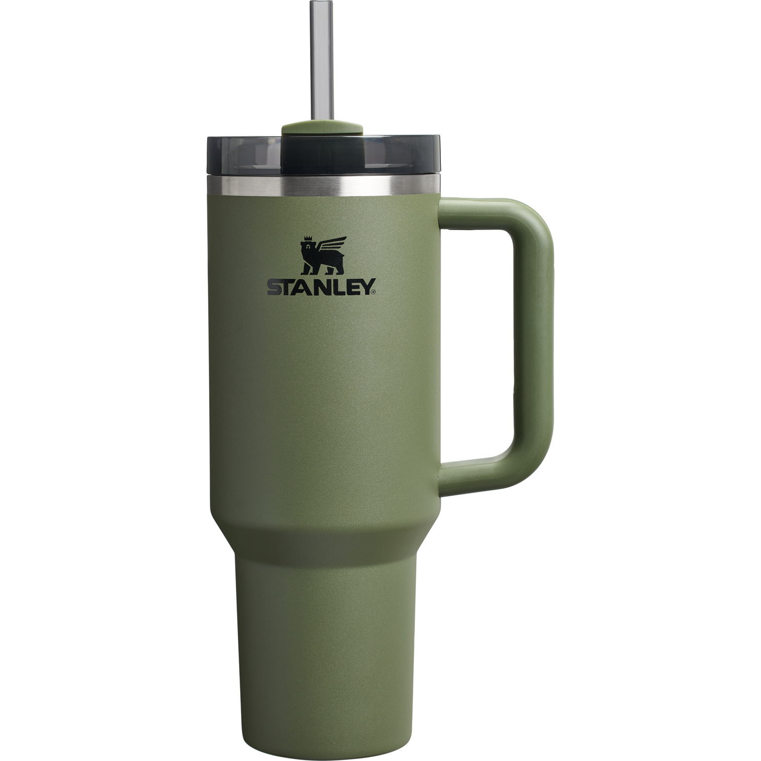 Large Capacity The Quencher H2.0 Flowstate Tumbler  | Stanley Create D332L - Double-Wall Vacuum Insulated Travel Tumbler with Straw - Dried Pine
