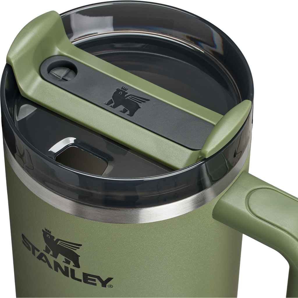 Large Capacity The Quencher H2.0 Flowstate Tumbler  | Stanley Create D332L - Double-Wall Vacuum Insulated Travel Tumbler with Straw Detail