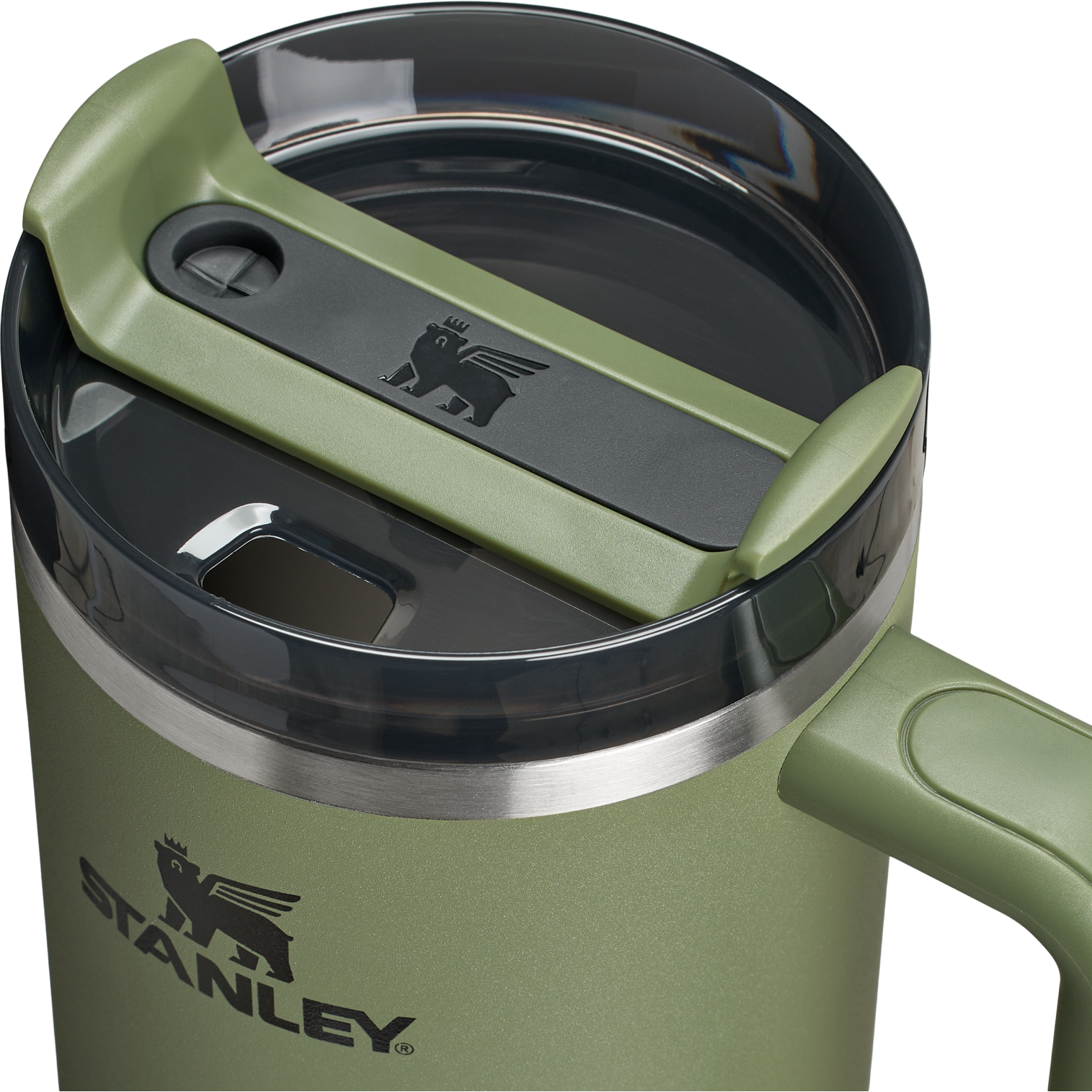 Car-Cup Friendly The Quencher H2.0 Flowstate Tumbler D050X - FlowState 3-Position Lid Insulated Travel Mug Detail