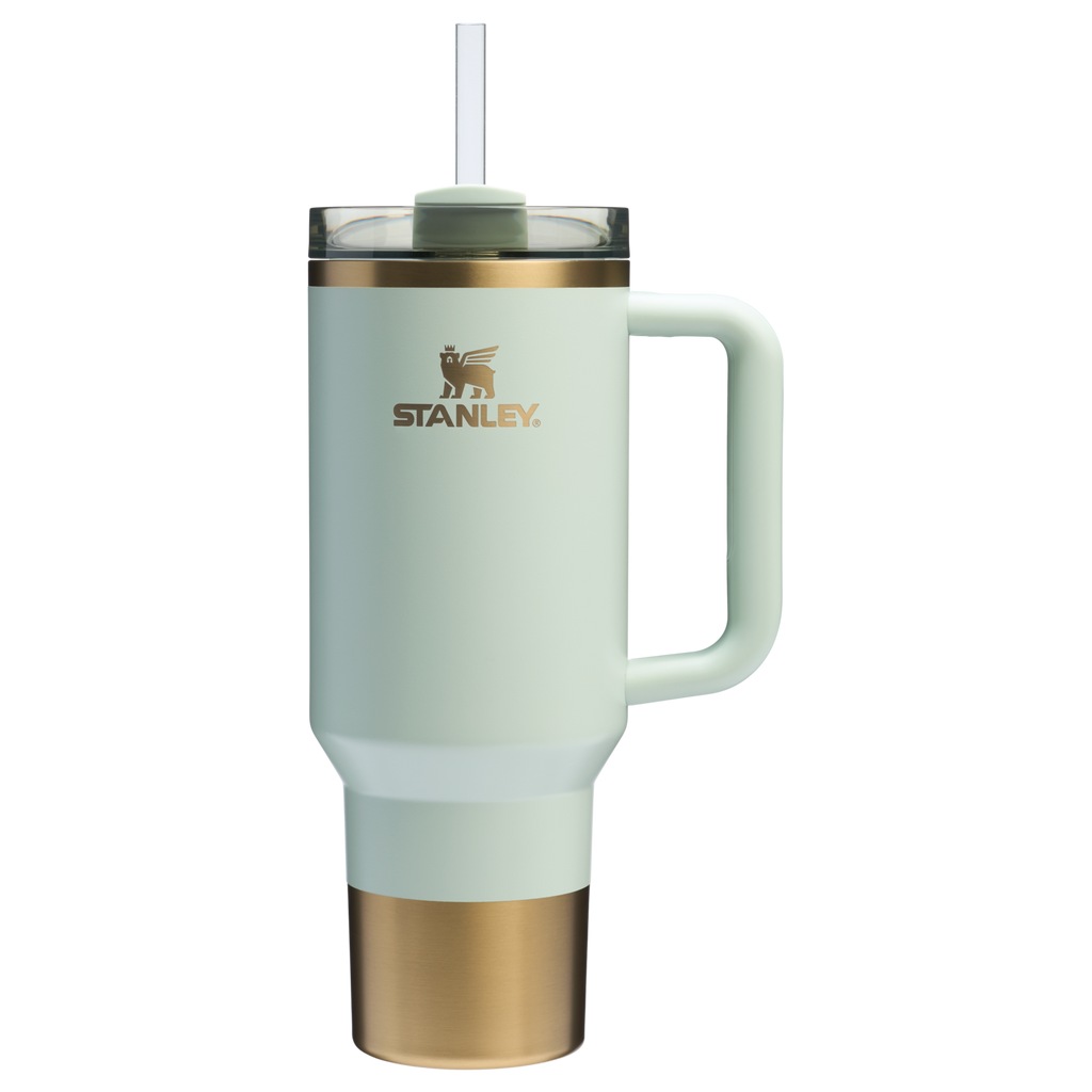 Large Capacity The Quencher H2.0 Flowstate Tumbler  | Stanley Create D332L - Double-Wall Vacuum Insulated Travel Tumbler with Straw Detail