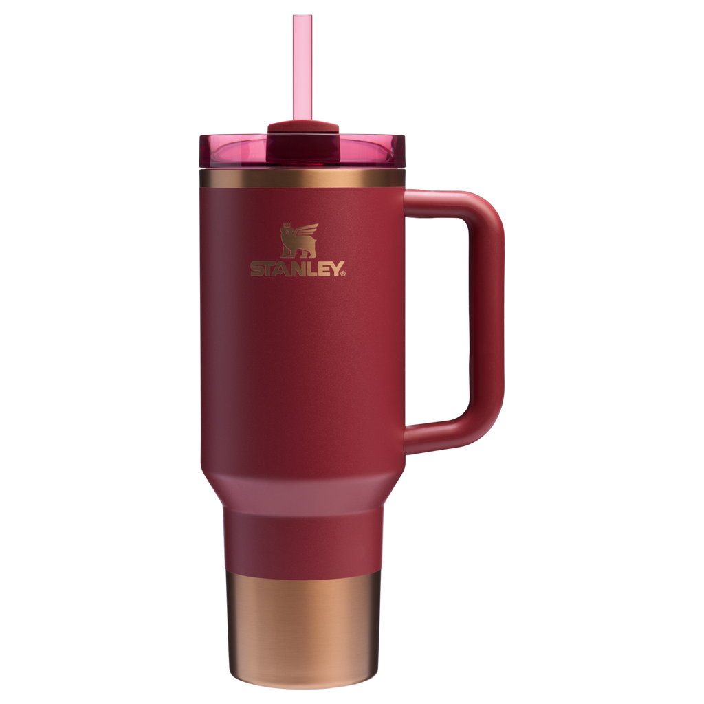 Large Capacity The Quencher H2.0 Flowstate Tumbler  | Stanley Create D332L - Double-Wall Vacuum Insulated Travel Tumbler with Straw Detail