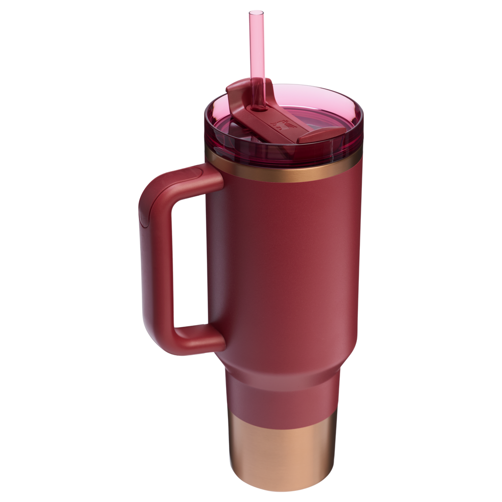 Large Capacity The Quencher H2.0 Flowstate Tumbler  | Stanley Create D332L - Double-Wall Vacuum Insulated Travel Tumbler with Straw Detail