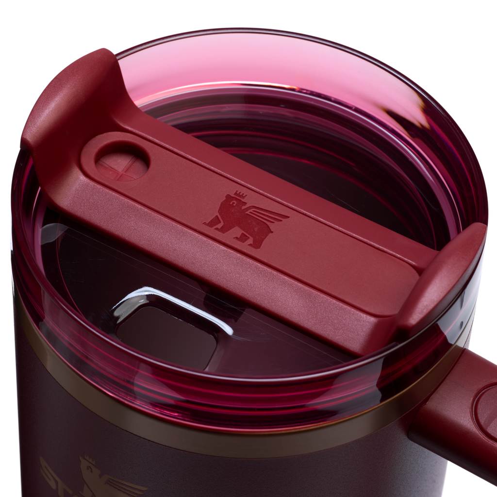 Large Capacity The Quencher H2.0 Flowstate Tumbler  | Stanley Create D332L - Double-Wall Vacuum Insulated Travel Tumbler with Straw Detail