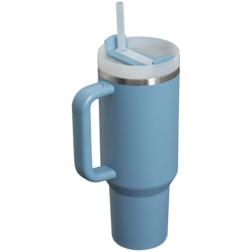 Large Capacity The Quencher H2.0 Flowstate Tumbler  | Stanley Create D332L - Double-Wall Vacuum Insulated Travel Tumbler with Straw Detail