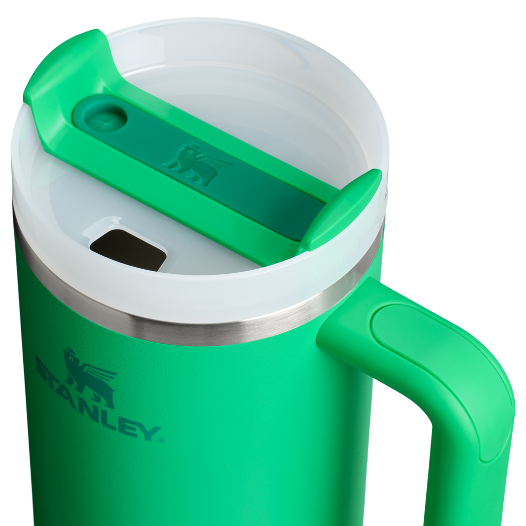 Large Capacity The Quencher H2.0 Flowstate Tumbler  | Stanley Create D332L - Double-Wall Vacuum Insulated Travel Tumbler with Straw Detail