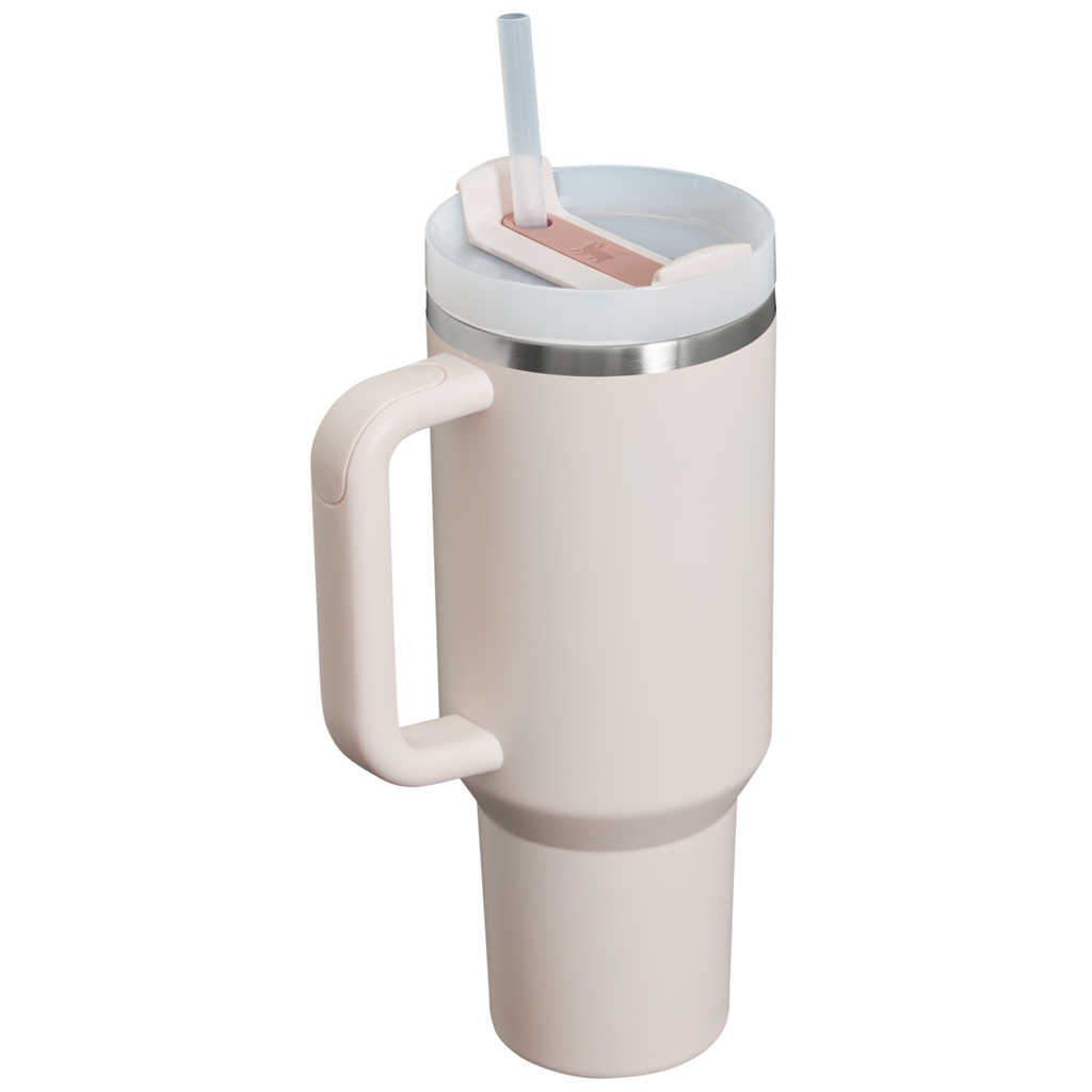 Large Capacity The Quencher H2.0 Flowstate Tumbler  | Stanley Create D332L - Double-Wall Vacuum Insulated Travel Tumbler with Straw Detail