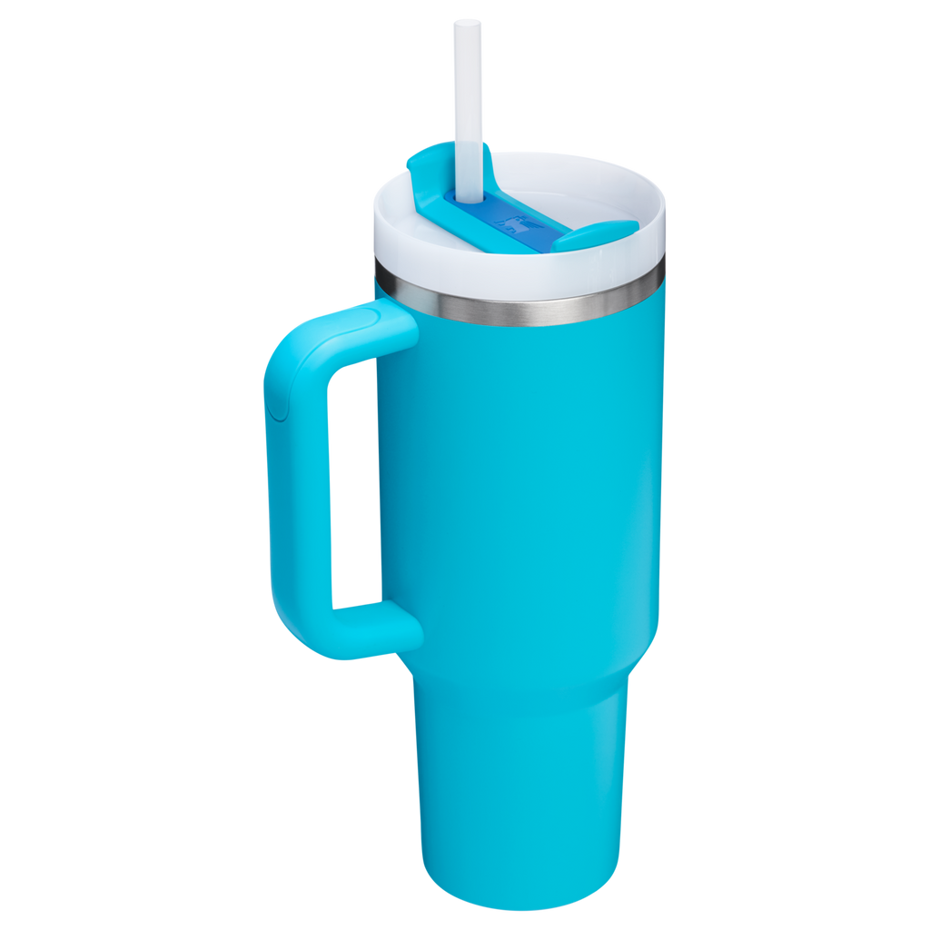 Large Capacity The Quencher H2.0 Flowstate Tumbler  | Stanley Create D332L - Double-Wall Vacuum Insulated Travel Tumbler with Straw Detail