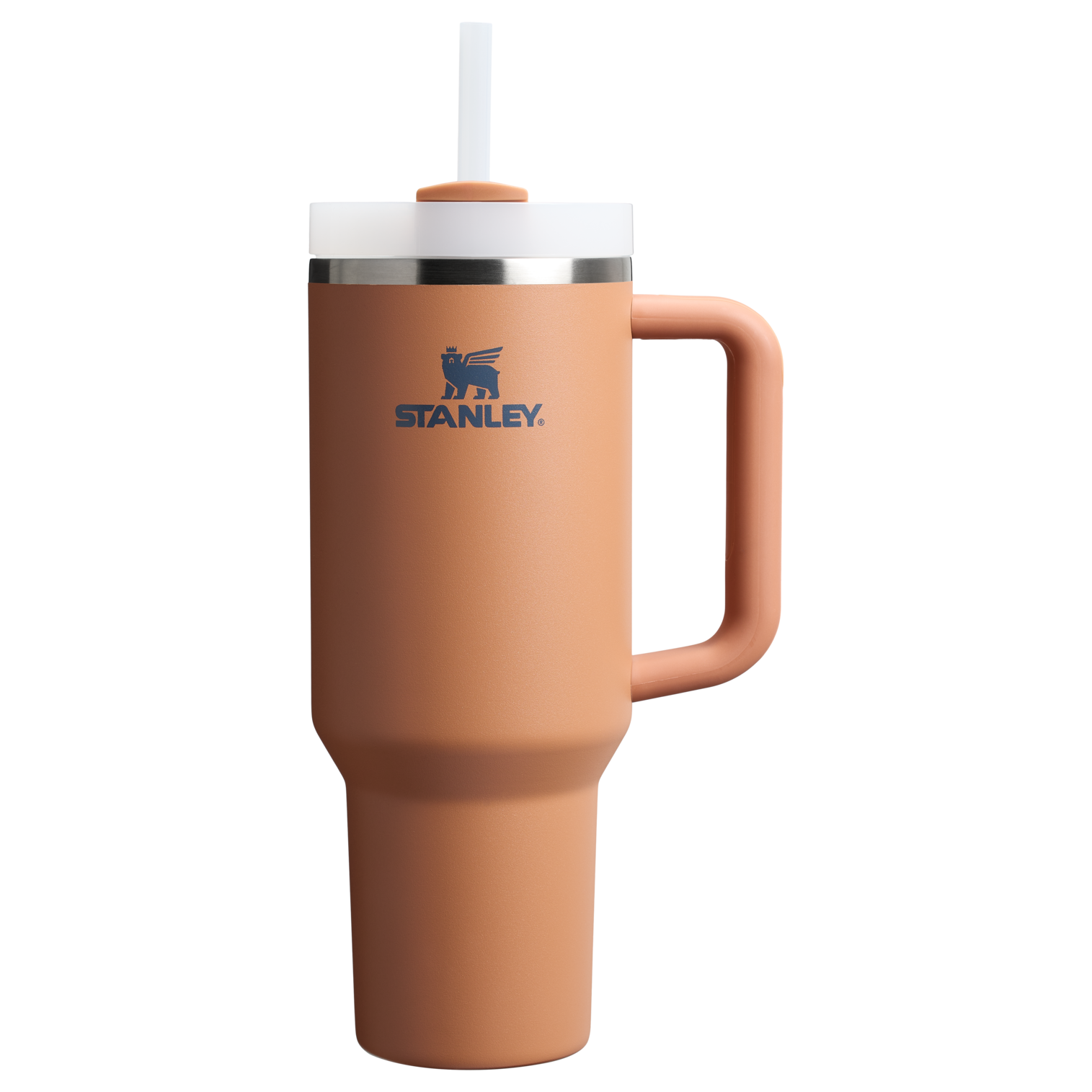 Large Capacity The Quencher H2.0 Flowstate Tumbler  | Stanley Create D332L - Double-Wall Vacuum Insulated Travel Tumbler with Straw - Toast