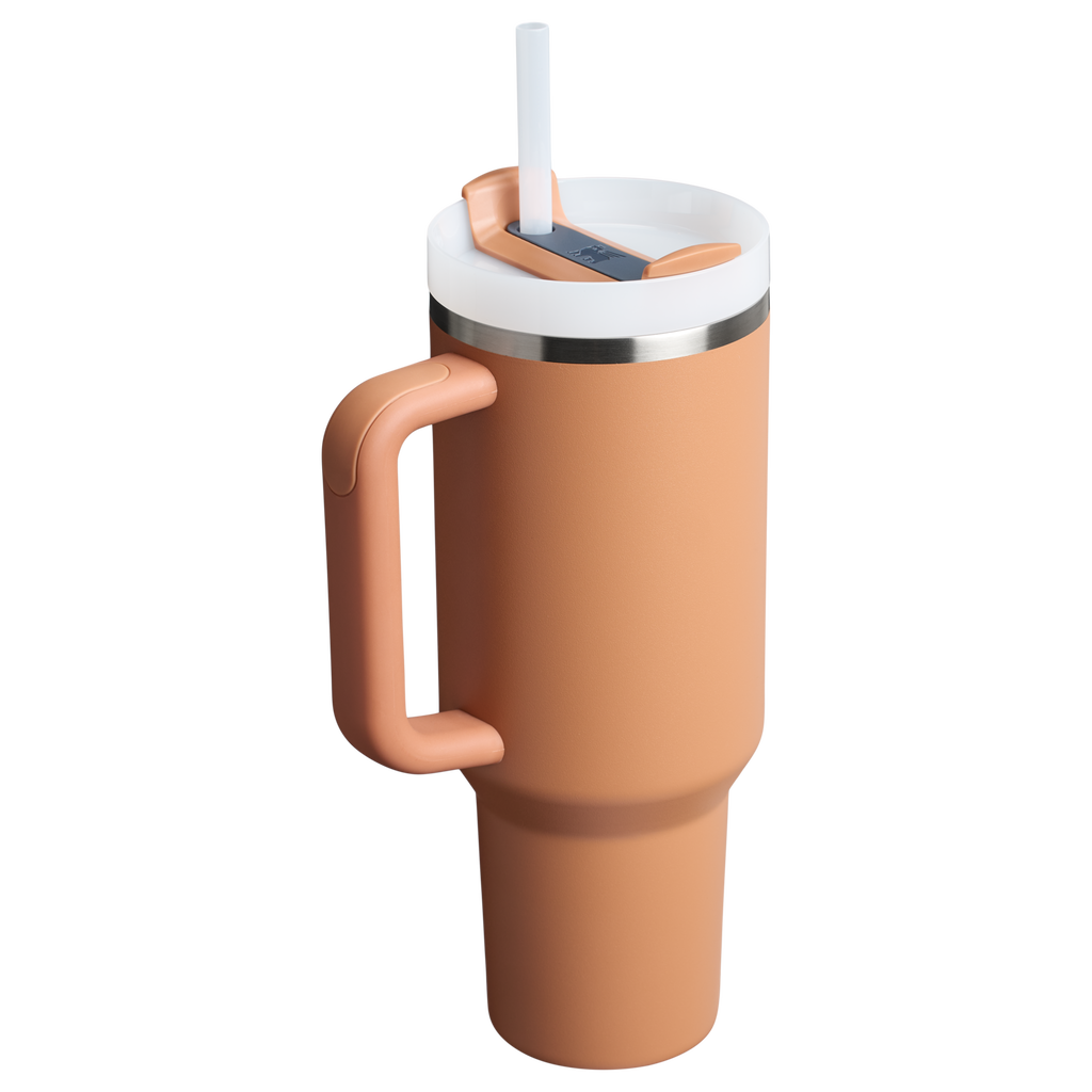 Large Capacity The Quencher H2.0 Flowstate Tumbler  | Stanley Create D332L - Double-Wall Vacuum Insulated Travel Tumbler with Straw Detail