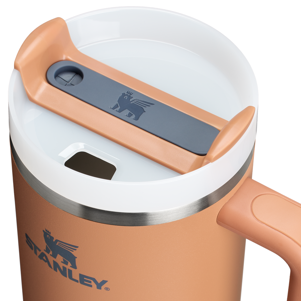 Large Capacity The Quencher H2.0 Flowstate Tumbler  | Stanley Create D332L - Double-Wall Vacuum Insulated Travel Tumbler with Straw Detail