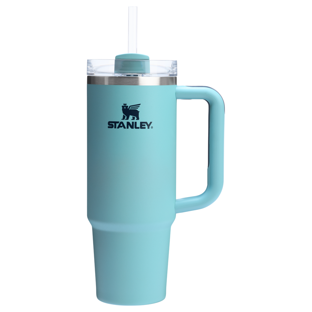 Car-Cup Friendly The Quencher H2.0 Flowstate Tumbler | Stanley Create D331C - Double-Wall Vacuum Insulated Travel Tumbler with Straw Detail
