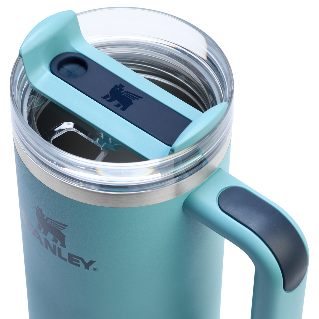 Car-Cup Friendly The Quencher H2.0 Flowstate Tumbler | Stanley Create D331C - Double-Wall Vacuum Insulated Travel Tumbler with Straw Detail