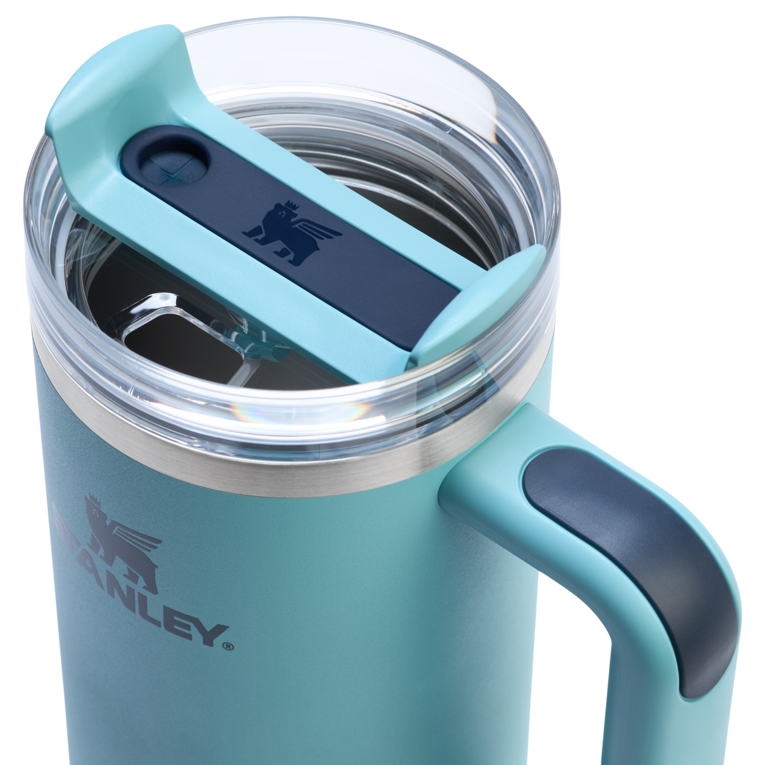 Car-Cup Friendly The Quencher H2.0 Flowstate Tumbler | Stanley Create D331C - Double-Wall Vacuum Insulated Travel Tumbler with Straw Detail