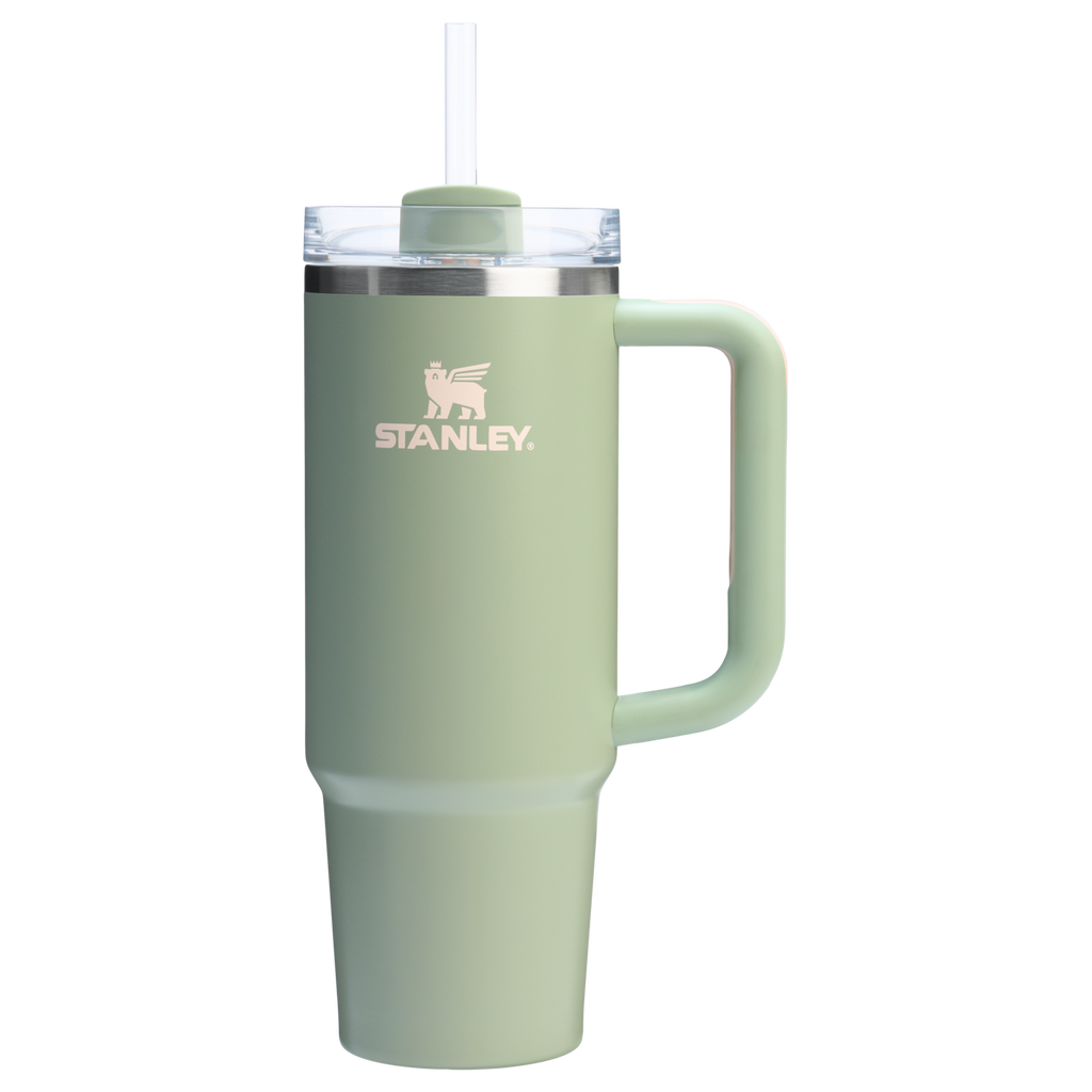 Car-Cup Friendly The Quencher H2.0 Flowstate Tumbler | Stanley Create D331C - Double-Wall Vacuum Insulated Travel Tumbler with Straw Detail