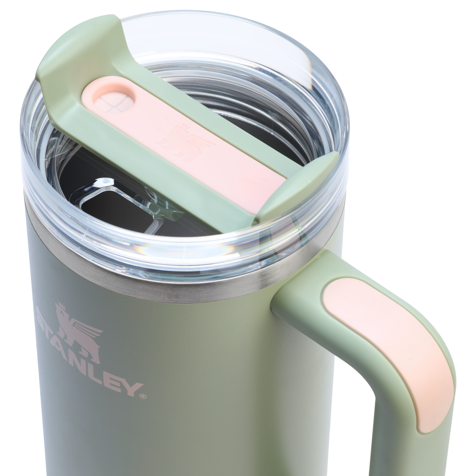 Car-Cup Friendly The Quencher H2.0 Flowstate Tumbler | Stanley Create D331C - Double-Wall Vacuum Insulated Travel Tumbler with Straw Detail