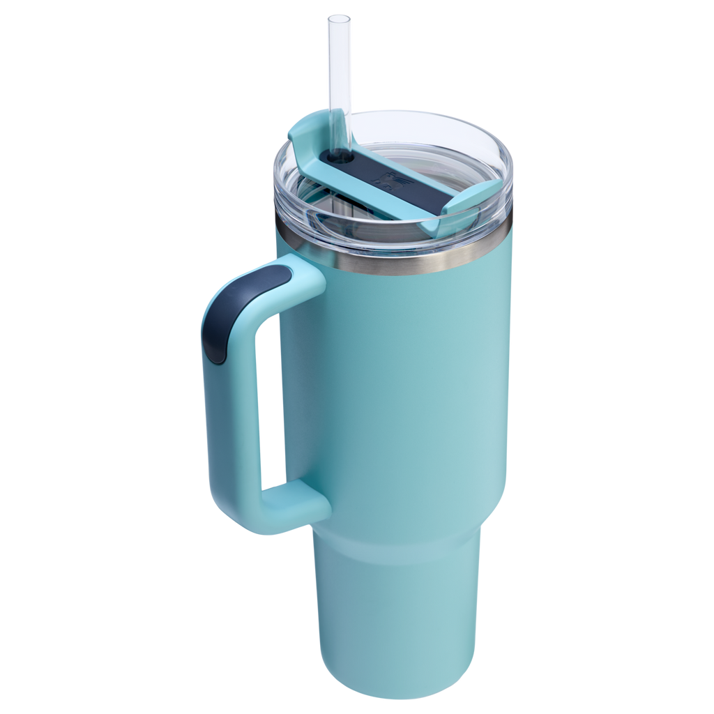 Large Capacity The Quencher H2.0 Flowstate Tumbler  | Stanley Create D332L - Double-Wall Vacuum Insulated Travel Tumbler with Straw Detail