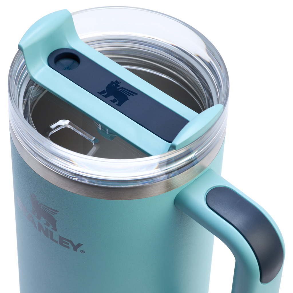 Large Capacity The Quencher H2.0 Flowstate Tumbler  | Stanley Create D332L - Double-Wall Vacuum Insulated Travel Tumbler with Straw Detail