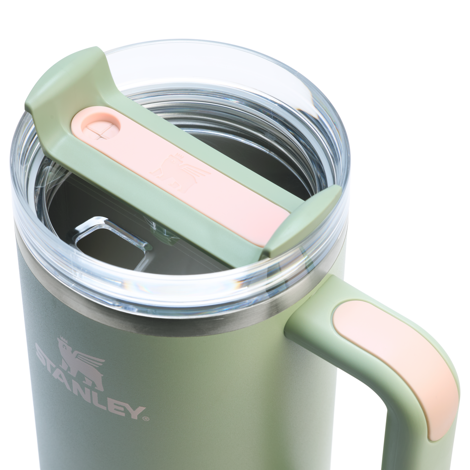Large Capacity The Quencher H2.0 Flowstate Tumbler  | Stanley Create D332L - Double-Wall Vacuum Insulated Travel Tumbler with Straw Detail