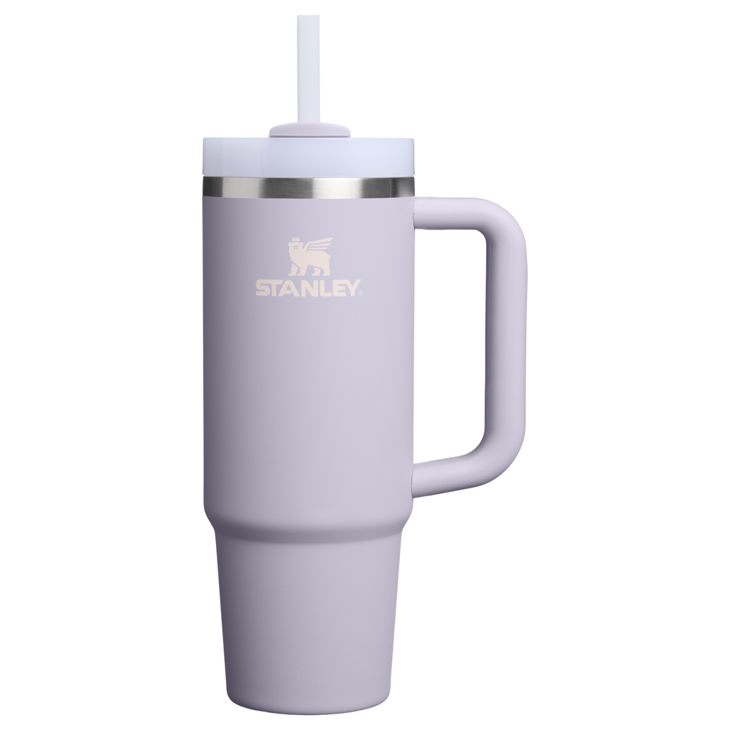 Car-Cup Friendly The Quencher H2.0 Flowstate Tumbler | Stanley Create D331C - Double-Wall Vacuum Insulated Travel Tumbler with Straw - Purple Dust
