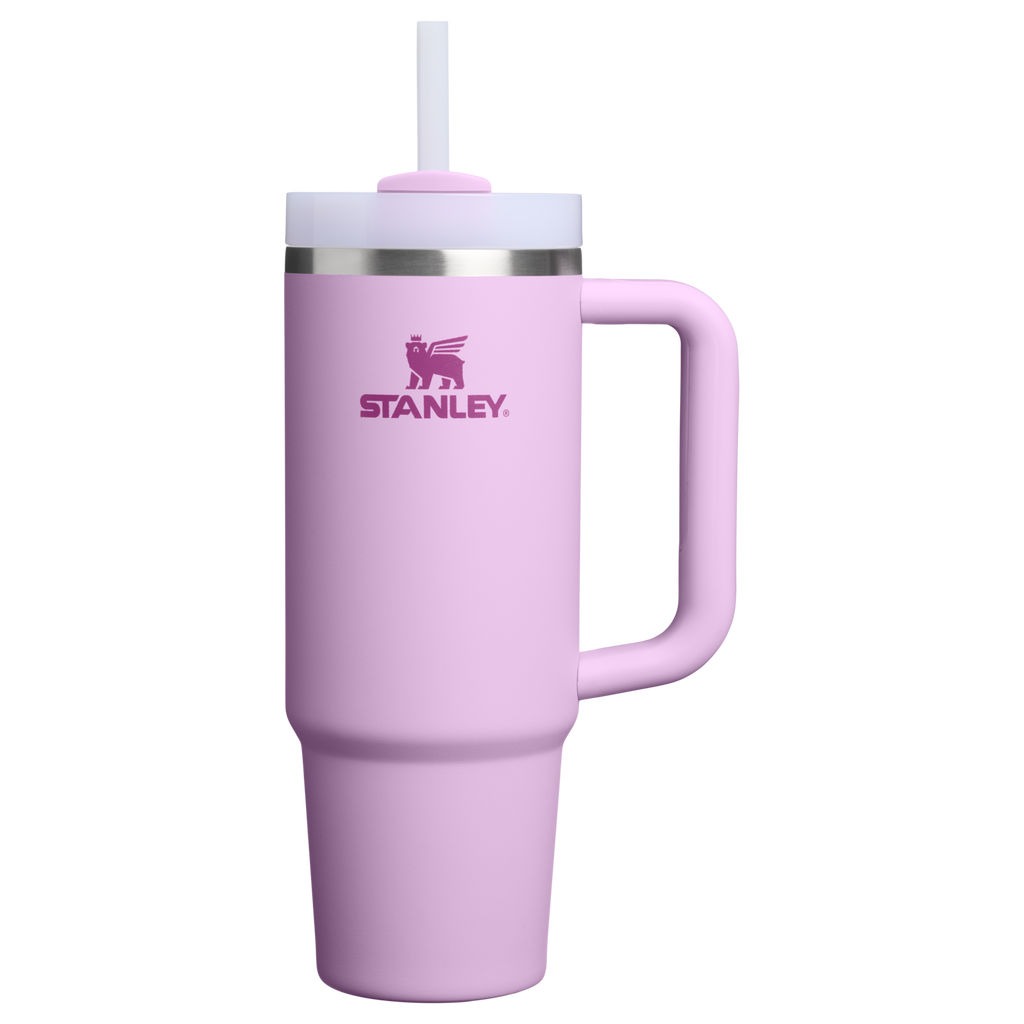 Car-Cup Friendly The Quencher H2.0 Flowstate Tumbler | Stanley Create D331C - Double-Wall Vacuum Insulated Travel Tumbler with Straw - Soft Orchid