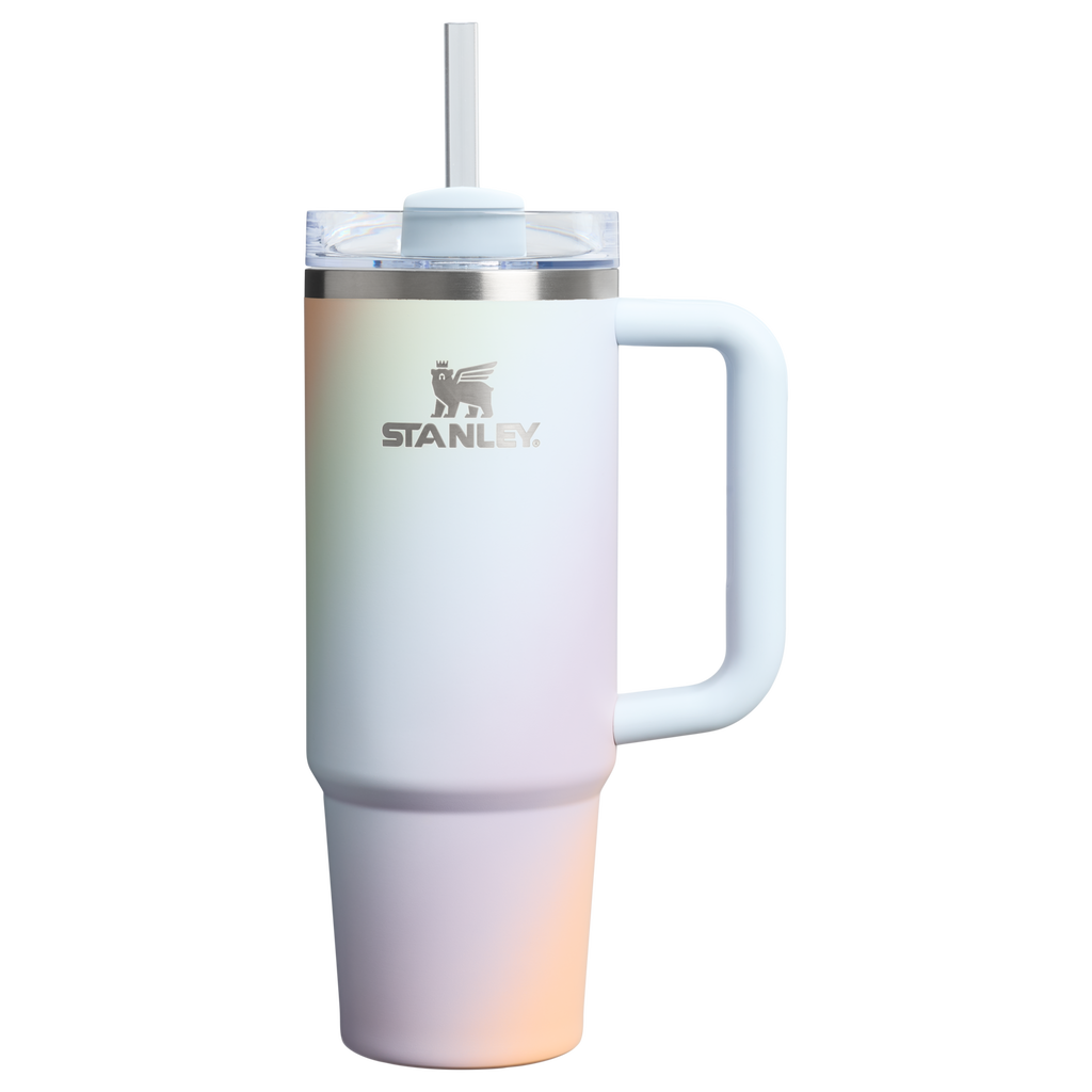 Insulated Travel The Quencher H2.0 Flowstate Tumbler D051L - 40oz Large Capacity Car-Cup Friendly Quencher - Sunrise Spiral
