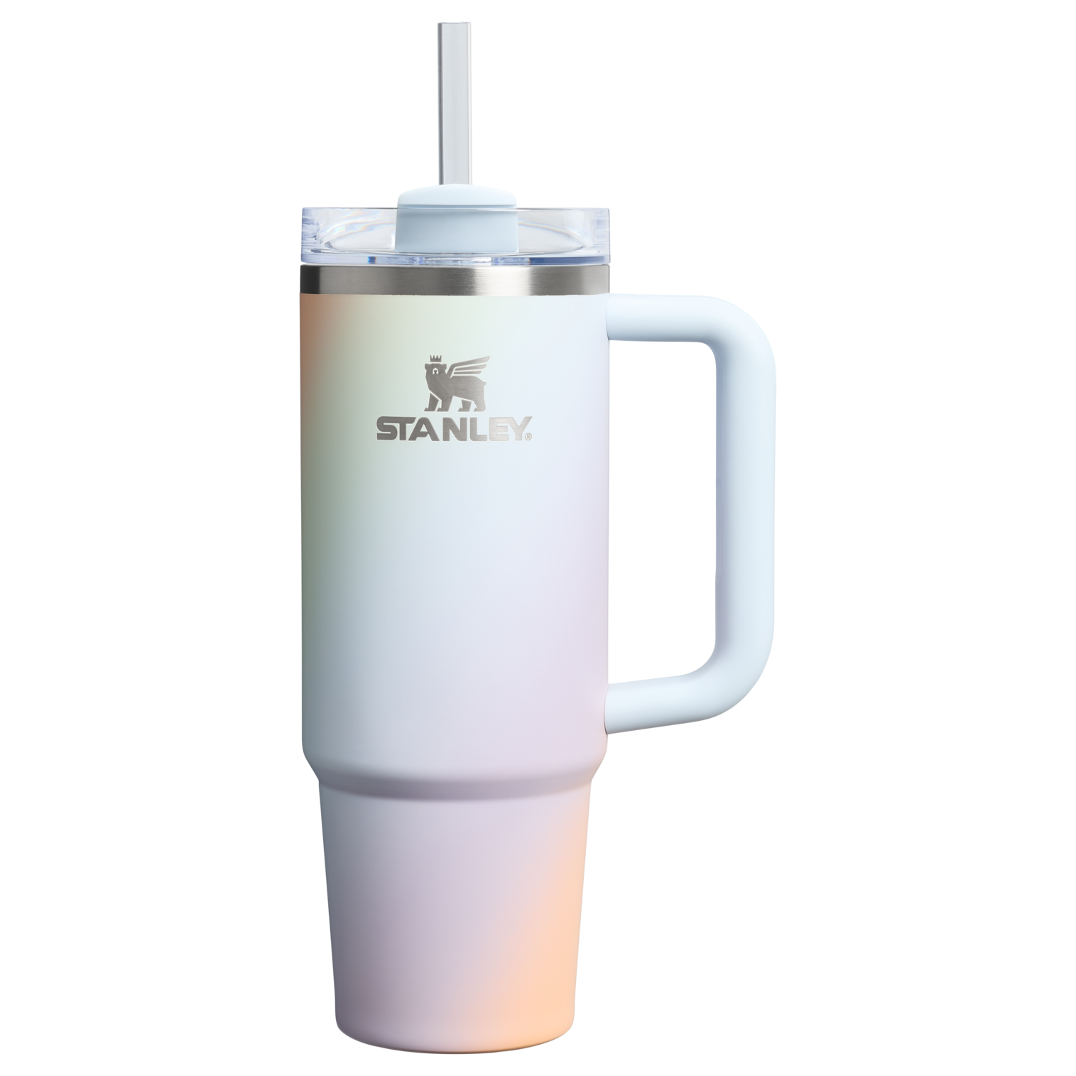 Insulated Travel The Quencher H2.0 Flowstate Tumbler D051L - 40oz Large Capacity Car-Cup Friendly Quencher - Sunrise Spiral