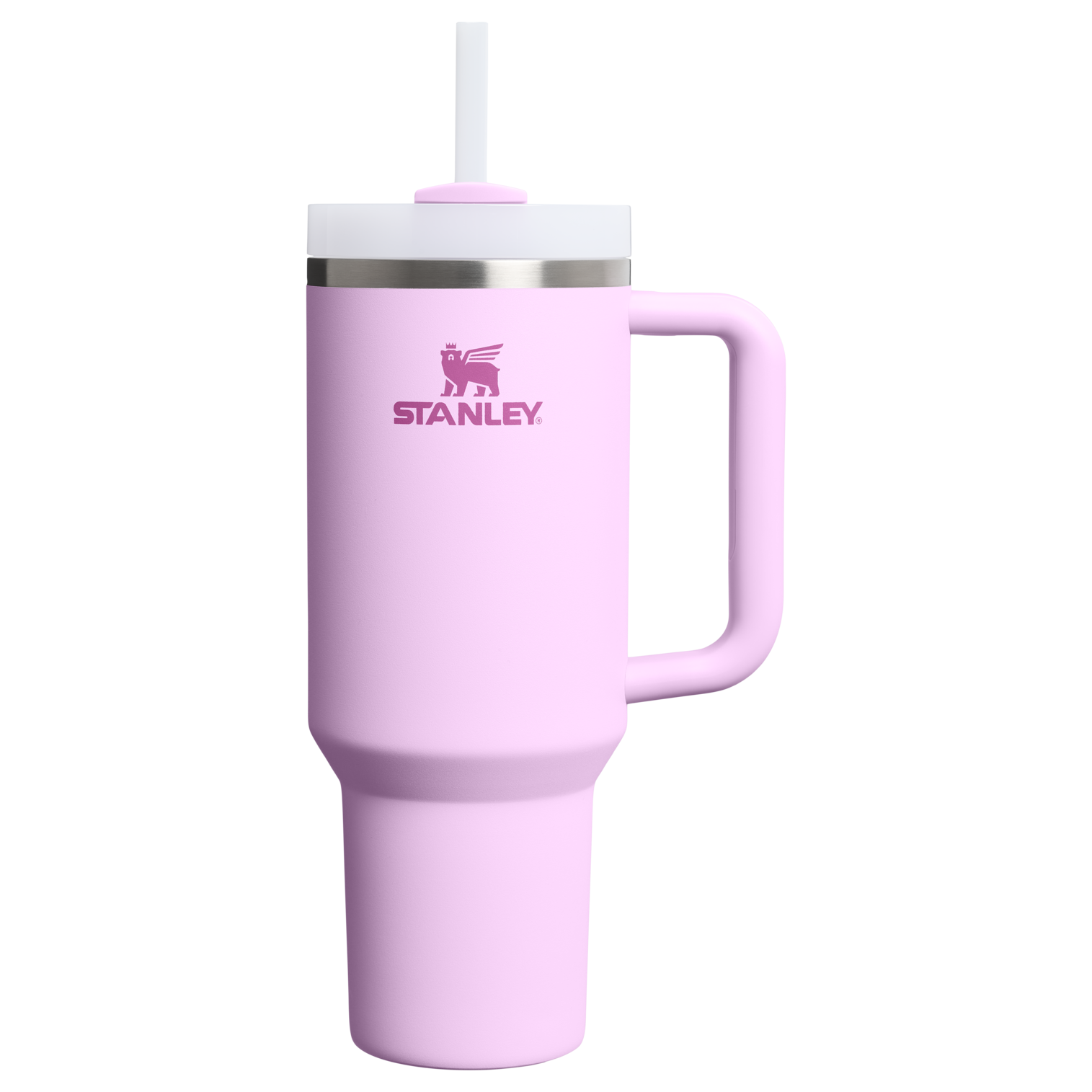 Large Capacity The Quencher H2.0 Flowstate Tumbler  | Stanley Create D332L - Double-Wall Vacuum Insulated Travel Tumbler with Straw - Soft Orchid