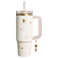 Splash-Resistant FlowState The Quencher Luxe H2.0 Flowstate Tumbler D209D - Double-Wall Vacuum Insulated Travel Tumbler with Straw - Starlight Shimmer