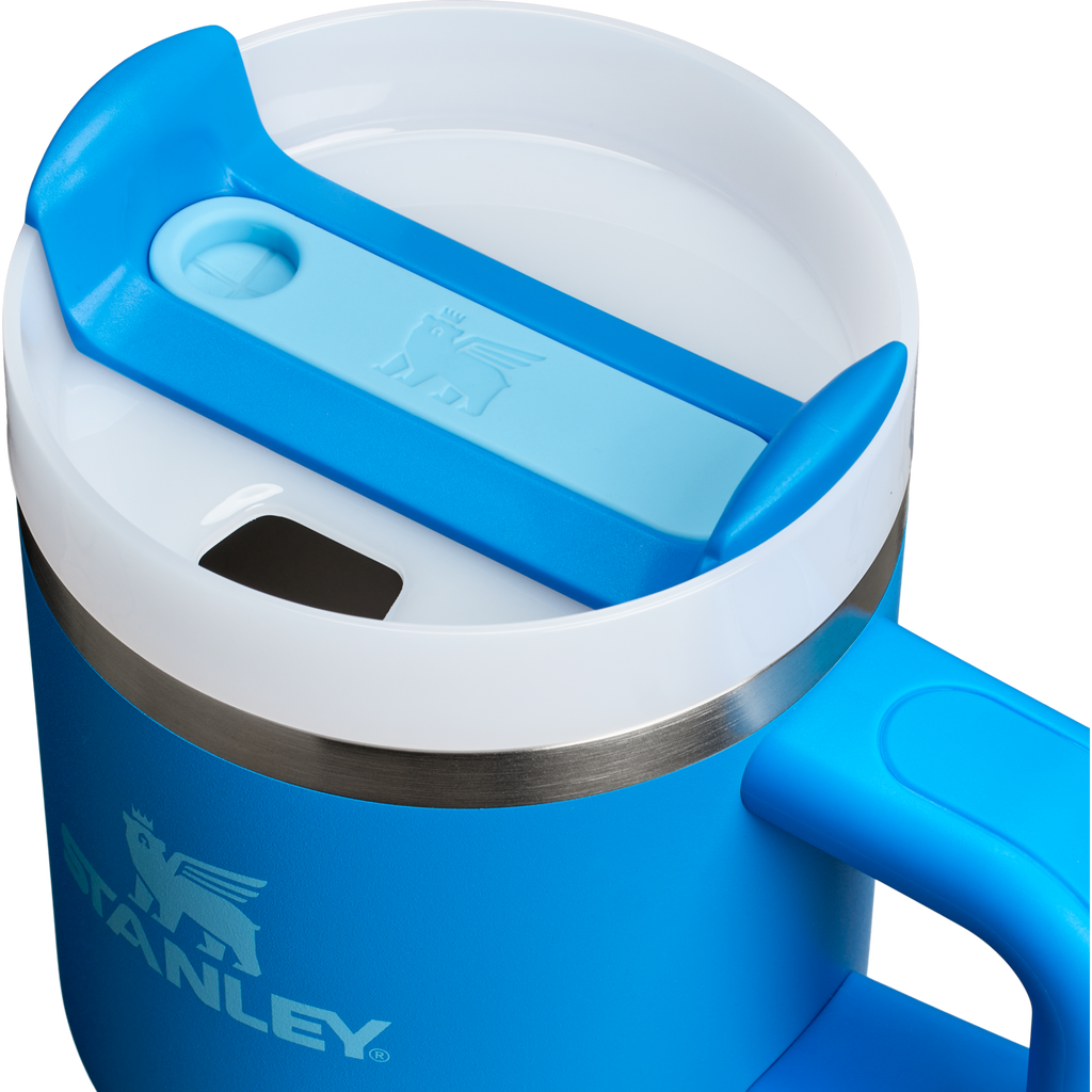 Car-Cup Friendly The Quencher H2.O Flowstate Tumbler with Handle | Stanley Create D309N - FlowState 3-Position Lid Insulated Travel Mug Detail