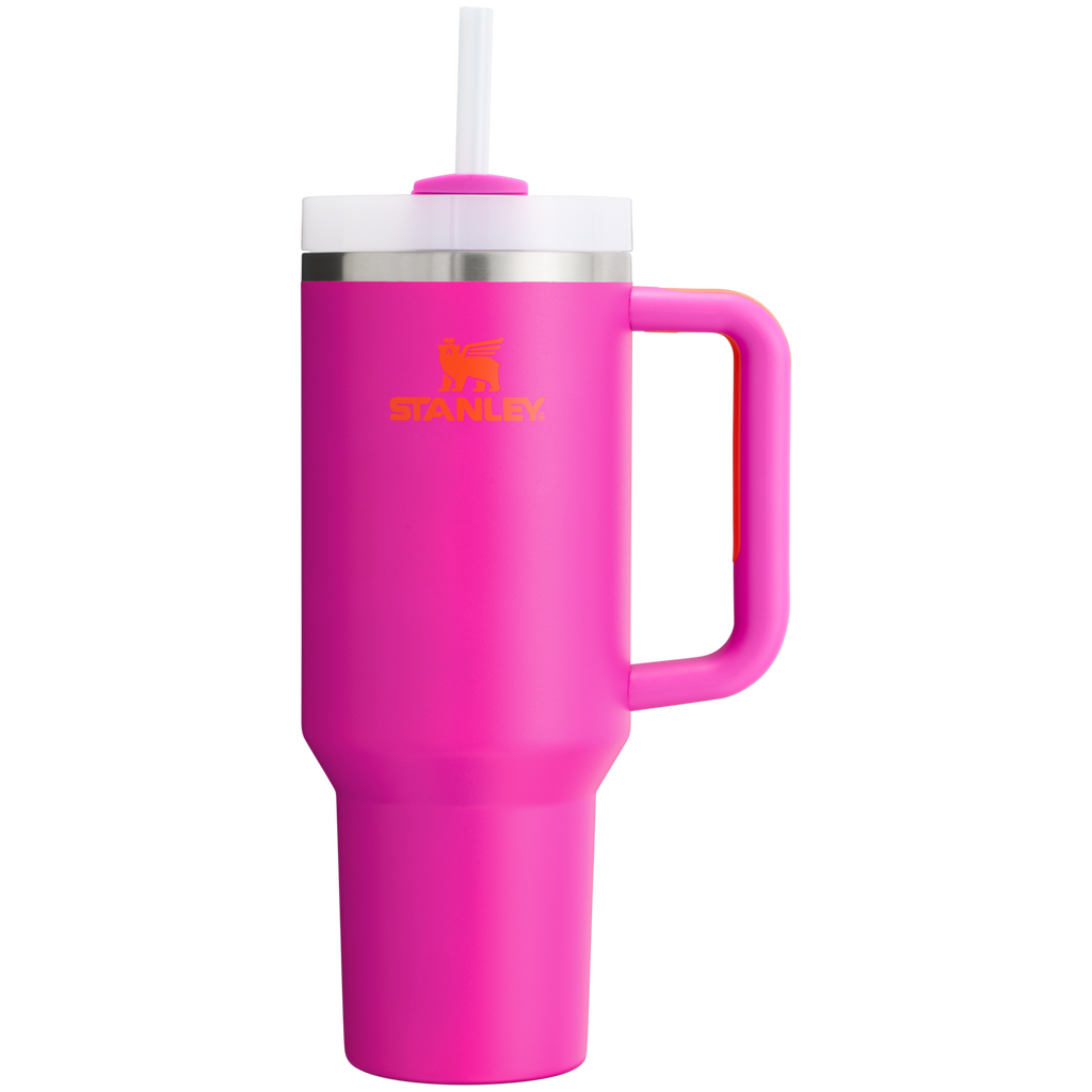 Large Capacity The Quencher H2.0 Flowstate Tumbler  | Stanley Create D332L - Double-Wall Vacuum Insulated Travel Tumbler with Straw Detail