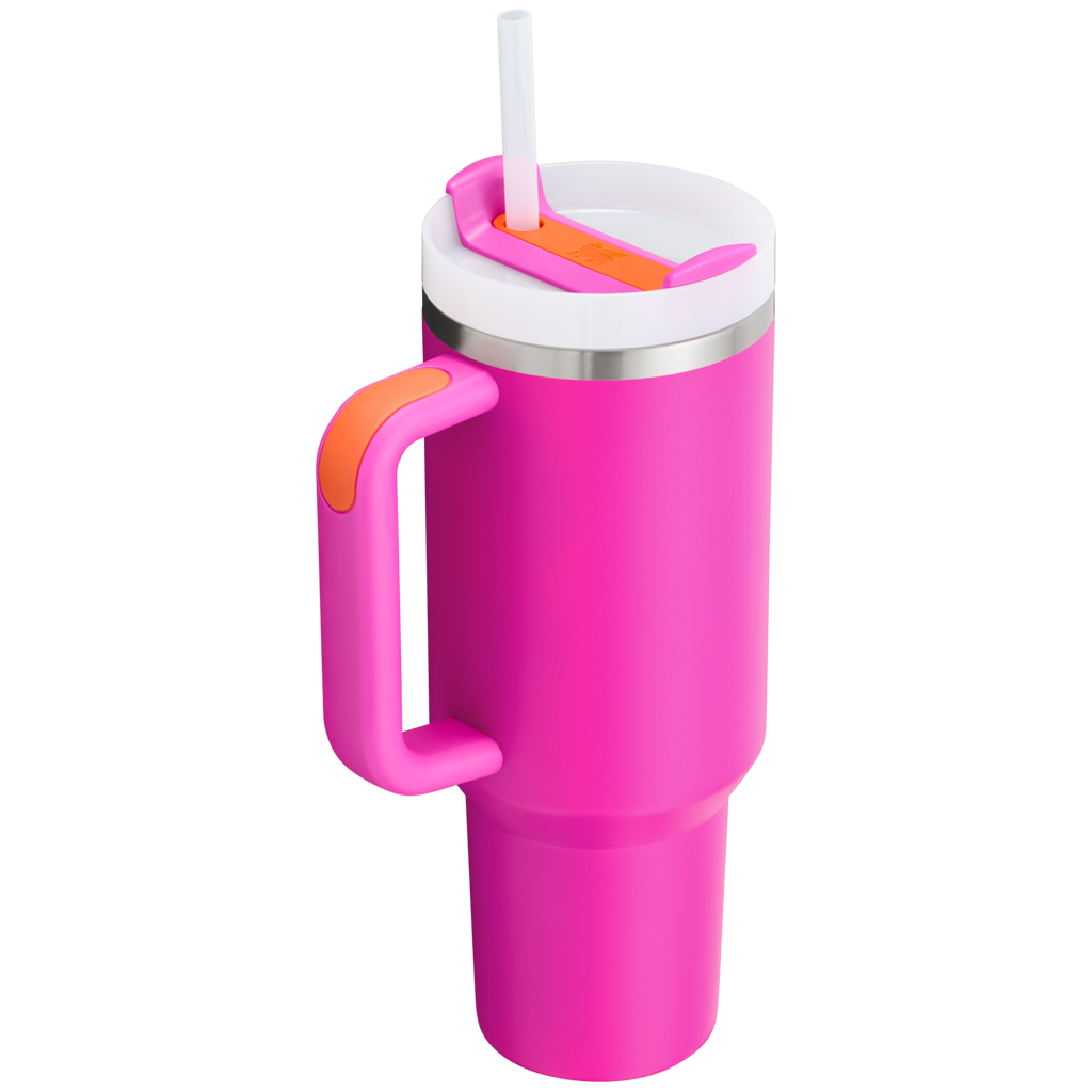 Large Capacity The Quencher H2.0 Flowstate Tumbler  | Stanley Create D332L - Double-Wall Vacuum Insulated Travel Tumbler with Straw Detail