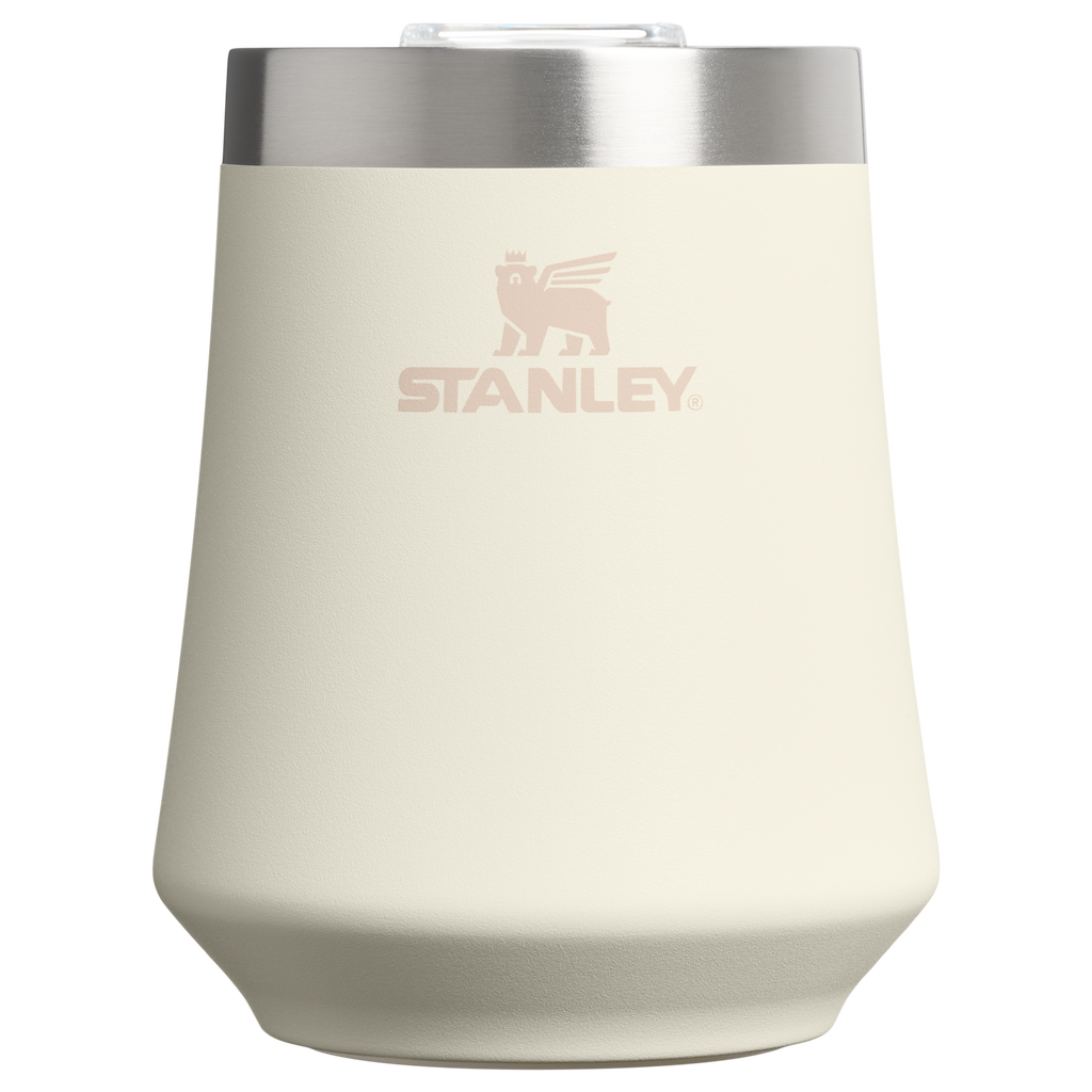 Elegant Stemless The Reserve Wine Tumbler | Stanley Create D302P - Reserve Collection Stainless Steel Whiskey Cup - Cream
