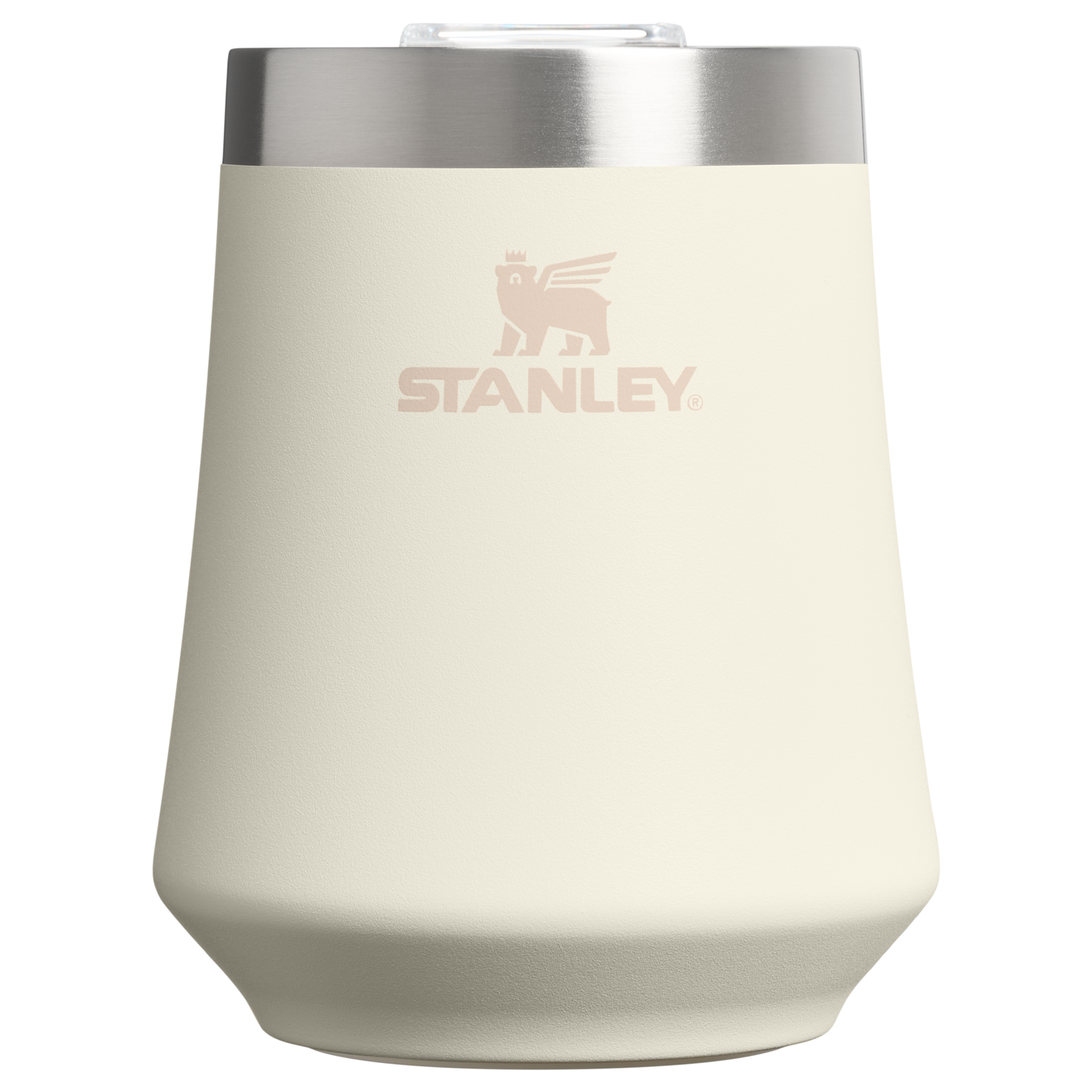 Elegant Stemless The Reserve Wine Tumbler | Stanley Create D302P - Reserve Collection Stainless Steel Whiskey Cup - Cream