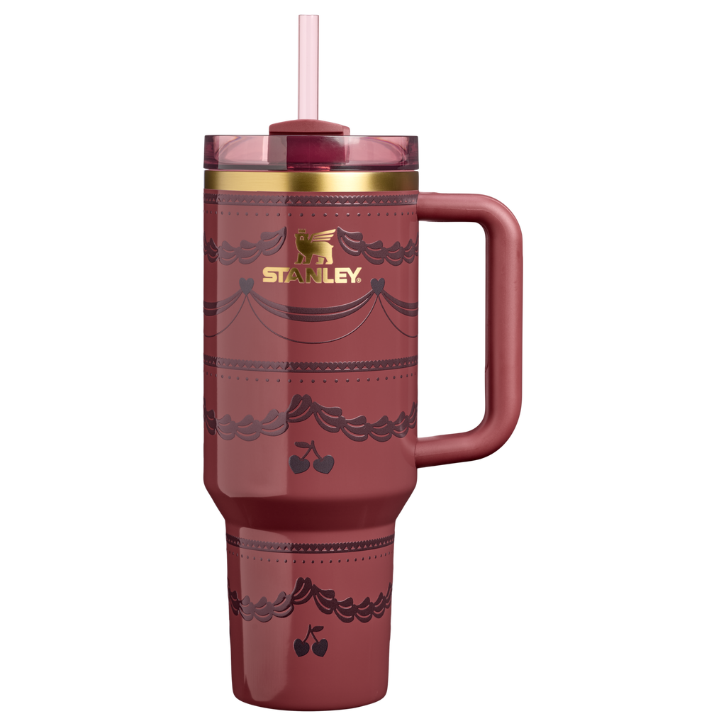Large Capacity The Valentine’s Day Quencher H2.0 Flowstate Tumbler D231T - Premium Stainless Steel Straw Cup for All-Day Hydration - Red Velvet Cake
