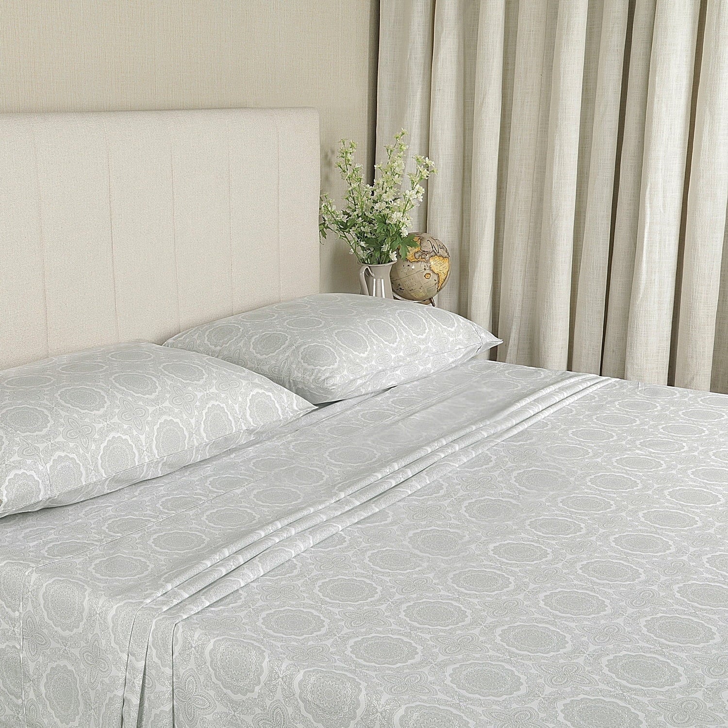 Breathable Luxury 100% Cotton Queen Sheets Set, 4 Piece Bed Sheets Set with HeiQ Fresh, Percale Weave, Hotel Luxury, Ultra Soft Sheets ... - Cooling Hotel Quality Bedding Sheets and Pillowcases - Default Title