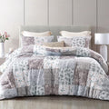 Fluffy Down Alternative 3-Piece Queen Comforter Set, Soft Reversible Bedding Comforter Sets, Patchwork Printed Down Alternative Comforter Duv... - All-Season Down Alternative Comforter Insert - Default Title
