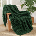 Lightweight Warm 50"x60" Throw Blanket for Couch with Expanded 3D-Jacquard Pattern, Fuzzy Soft Cozy Exquisite Blankets or All Season, ... - Super Soft Reversible Sherpa Flannel Blanket - Default Title