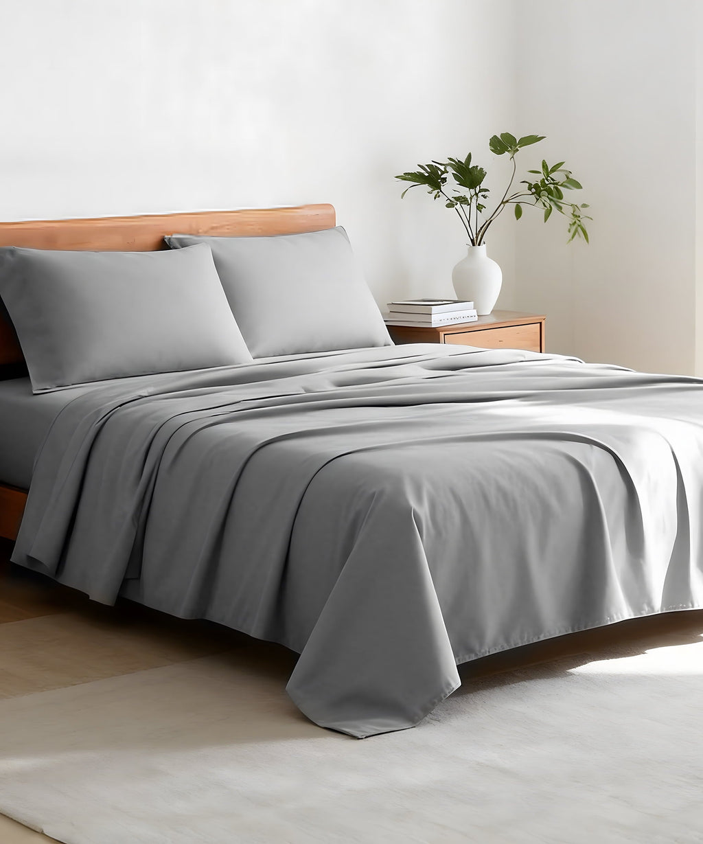 Wrinkle-Resistant Full Size 4 Piece Sheet Set, Comfy Breathable Cooling Bed Sheets Set, Hotel Luxury Bedding, Deep Pockets, Ultra-Soft,... - Premium Ultra-Soft Pillowcase Pair for Sleeping - Default Title