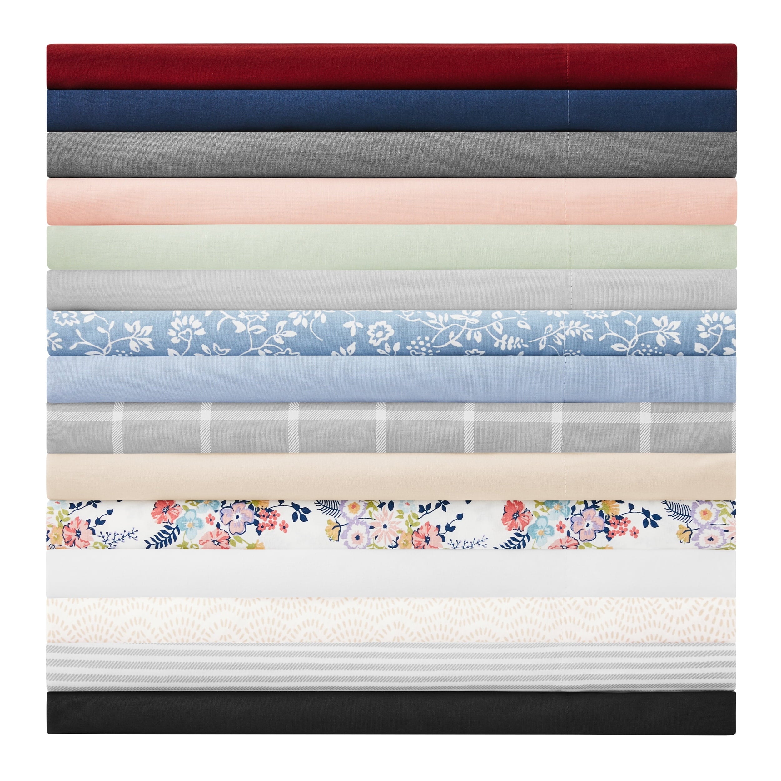 Wrinkle-Resistant Easy Care 300 Thread Count Solid Soothing-Gray CVC Cotton Blend Fitted Sheet, King (Adult) - Luxury Bed Sheet Set with Deep Pockets Detail
