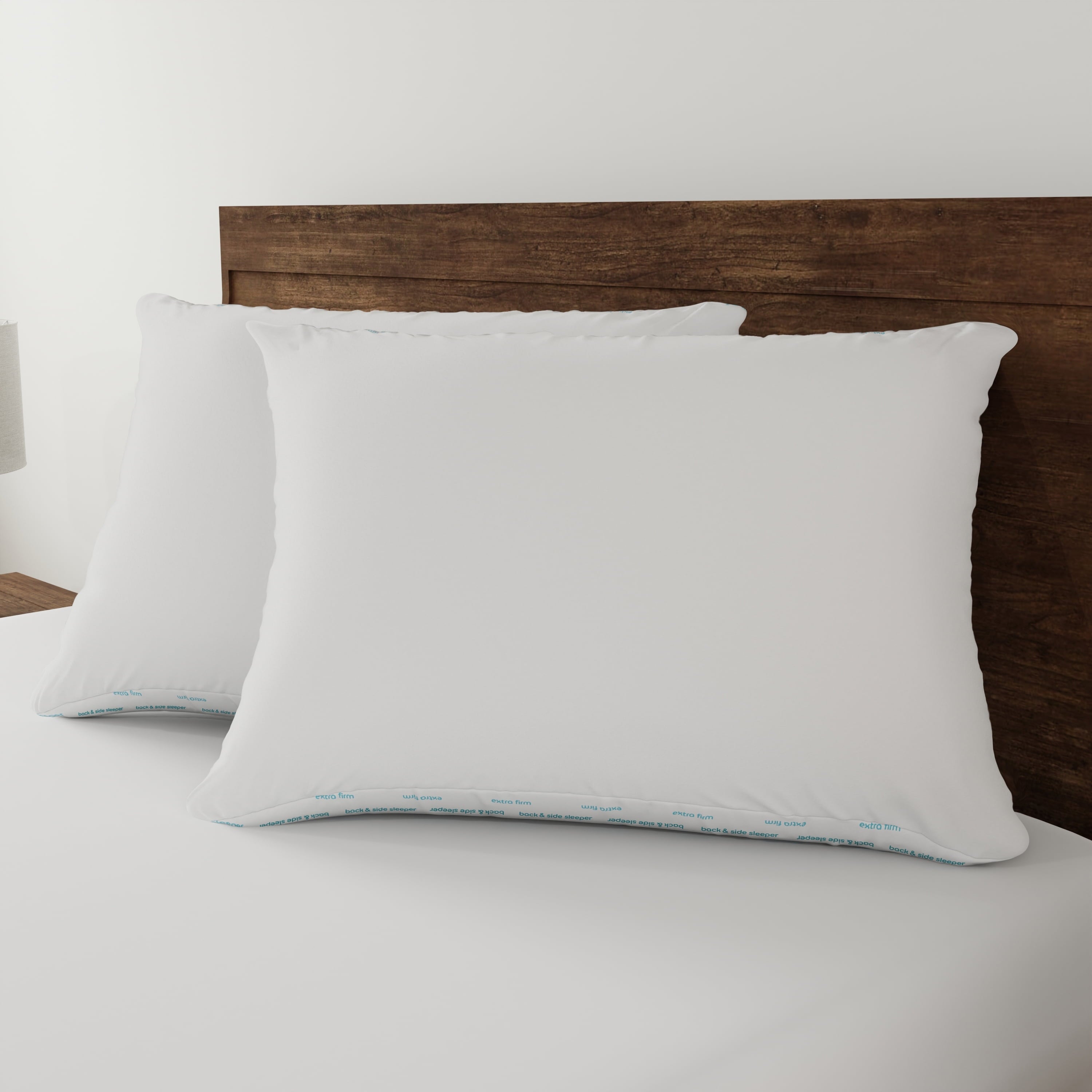 Decorative Plump (2 pack) Back & Side Sleeper Bed Pillow, Standard/Queen - Extra Firm Support (4 Pack) - Decorative Throw Pillow Cushion for Sofa & Bed Detail