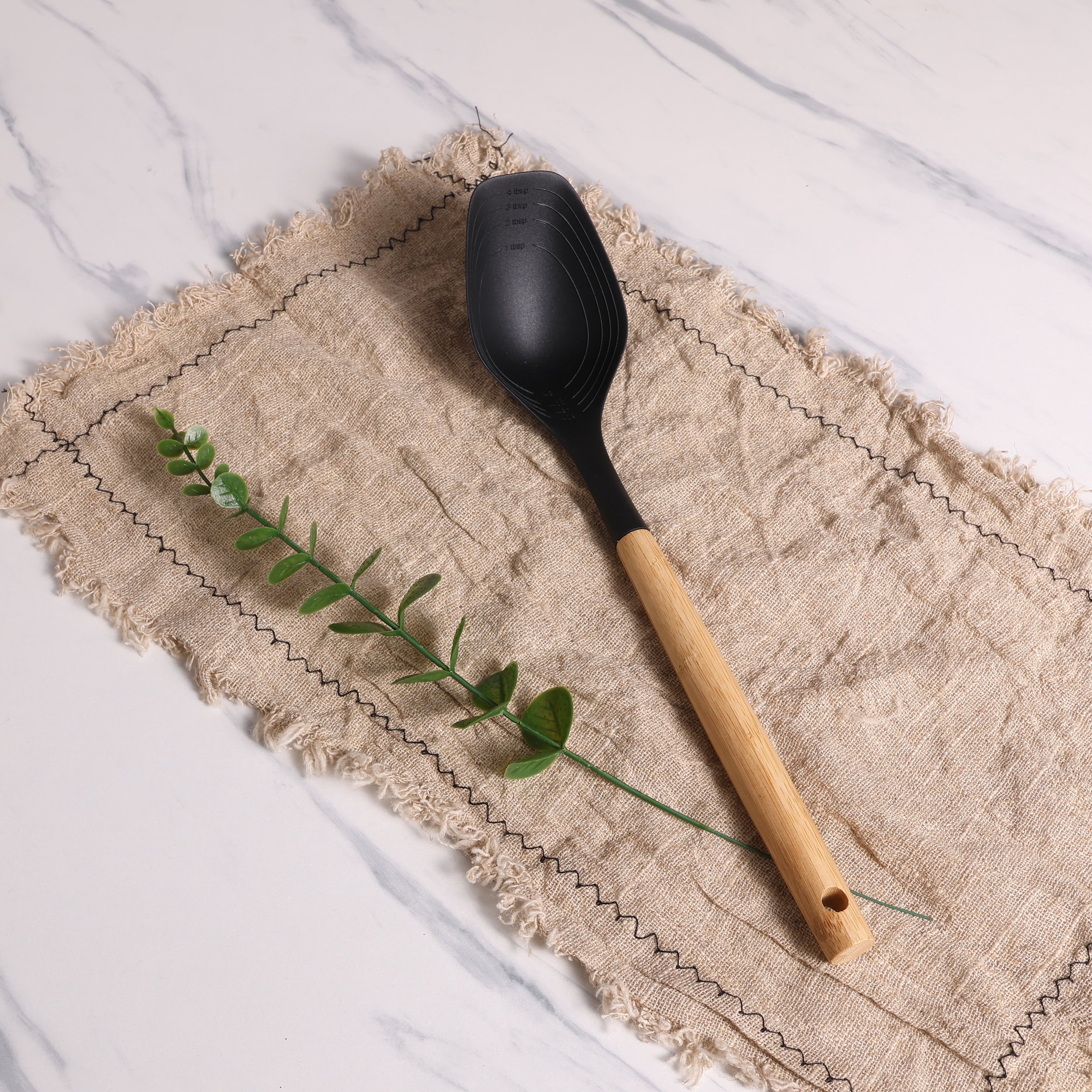 Durable Steel with Bamboo Handle, Ideal for Cooking , 13in L - Heavy Duty Stainless Steel Kitchen Shears Detail