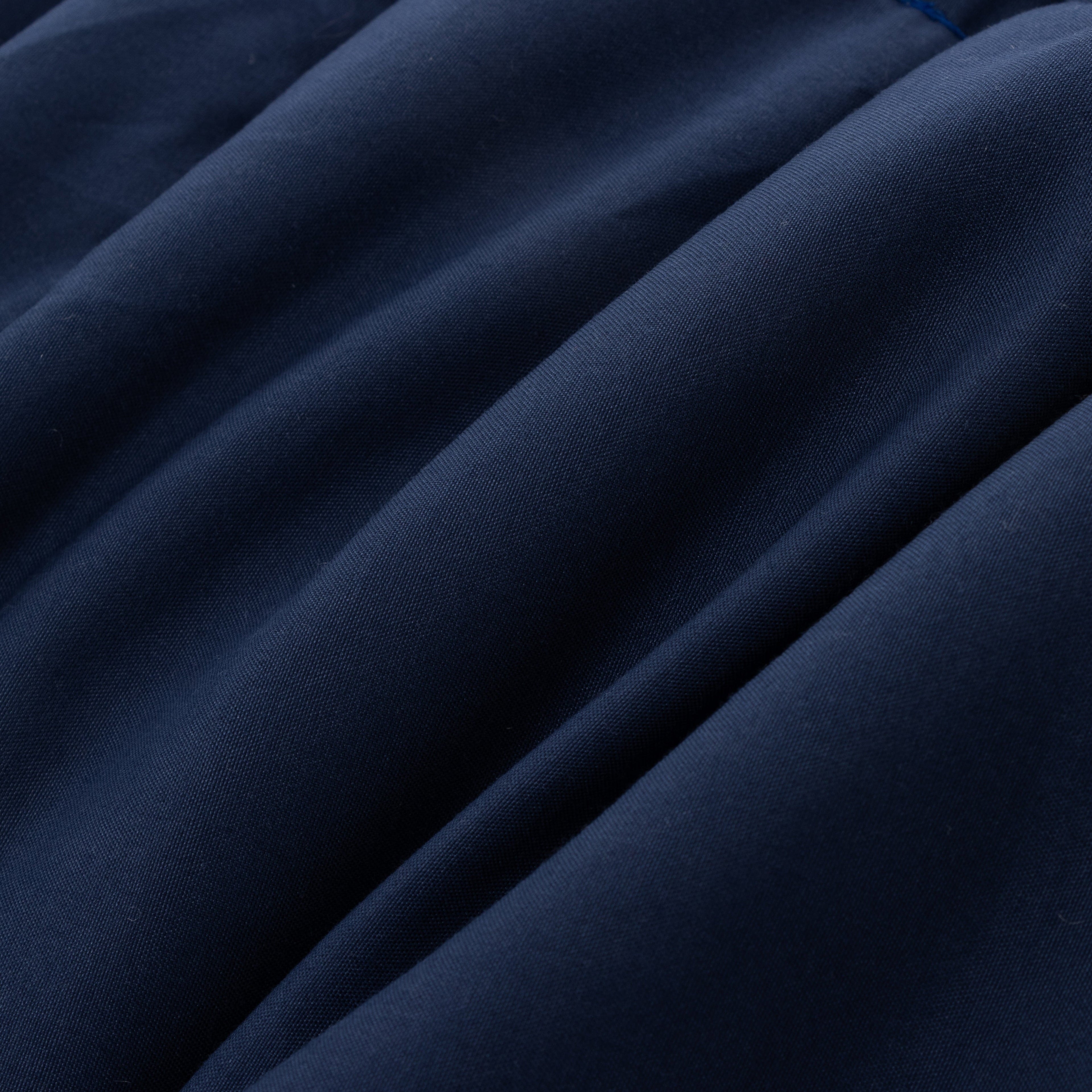 Luxurious Quilted Queen Comforter Set All Season Reversible Bed Set with 2 Pillow Cases 3 Pieces Bedding Sets Down Alternative Blue/Gra... - All-Season Down Alternative Comforter Insert Detail
