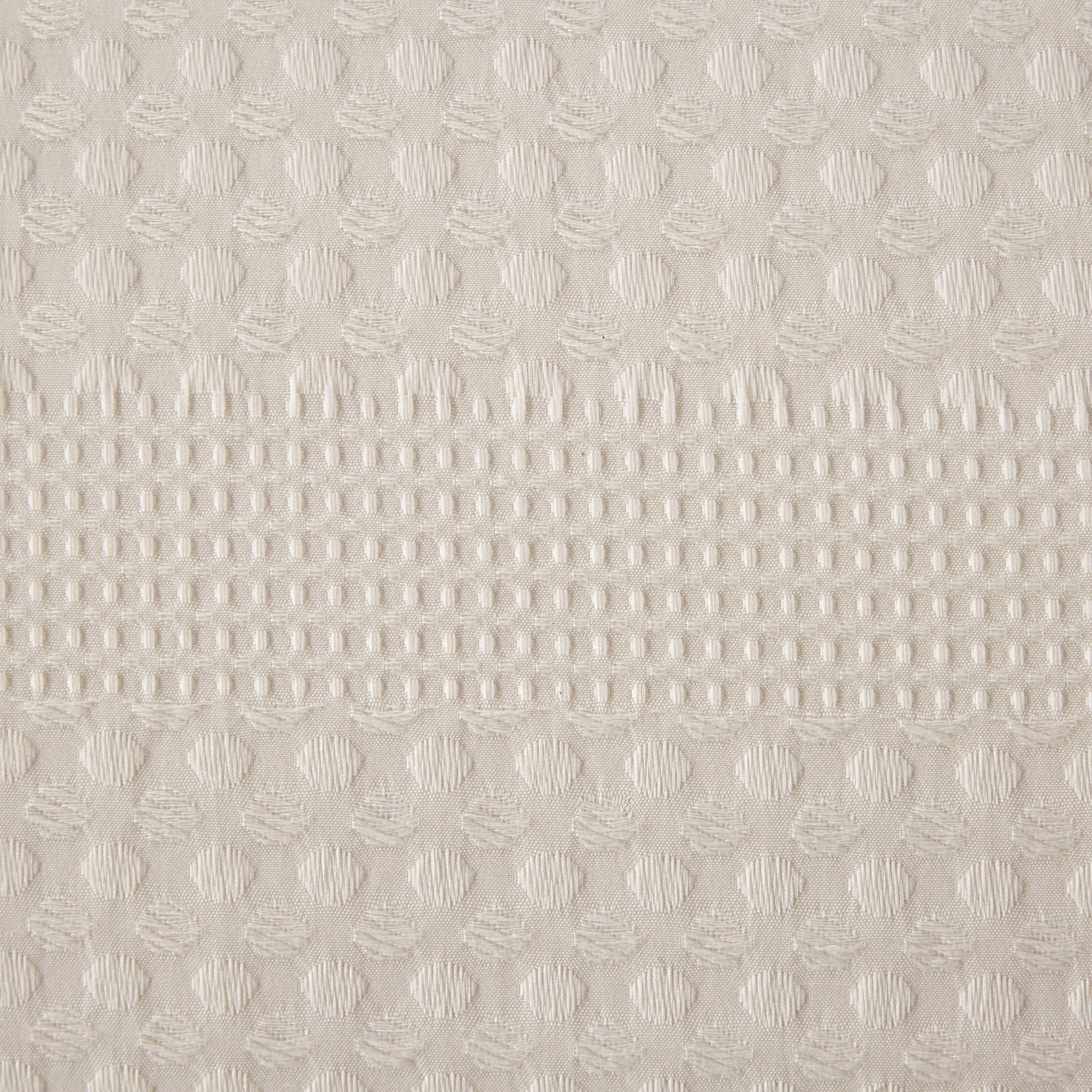 Luxurious Quilted 5-Piece Papyrus Beige Waffle Comforter Set, Full/Queen - Hypoallergenic Ultra-Fluffy Quilt for Winter Detail