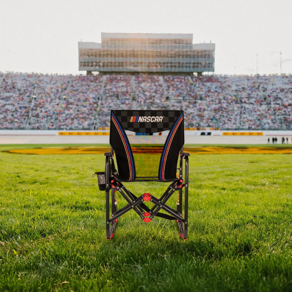 Patented Spring-Action Adjustable Rocker - NASCAR - Choice 899 - RoadTrip Rocker Smooth Motion Camp Chair Detail
