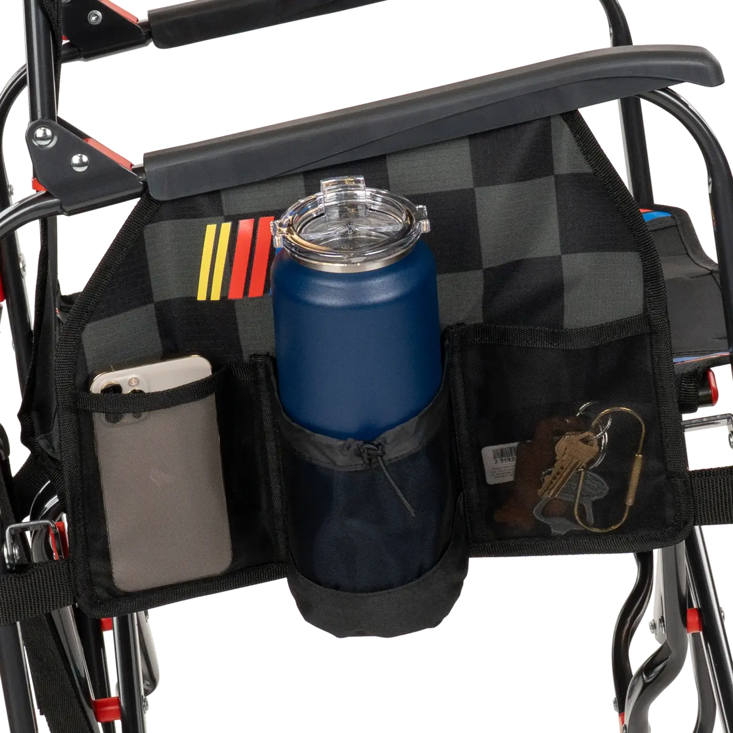 Patented Spring-Action Adjustable Rocker - NASCAR - Choice 899 - RoadTrip Rocker Smooth Motion Camp Chair Detail