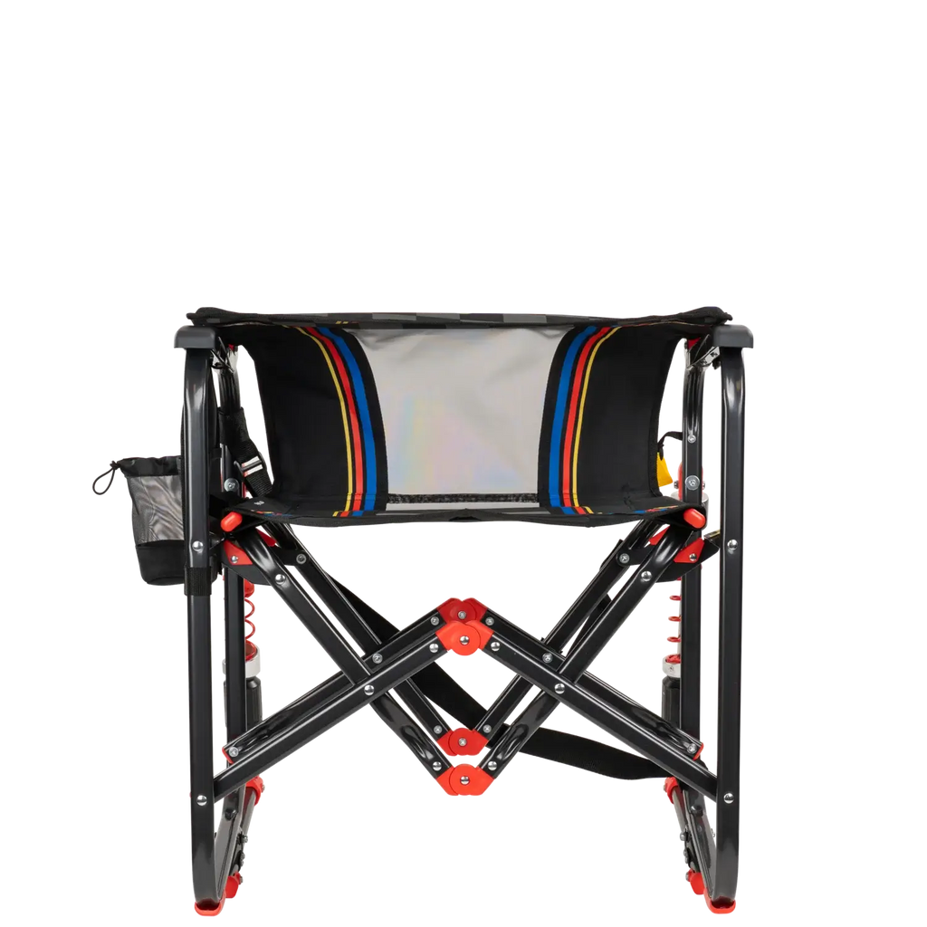 Patented Spring-Action Adjustable Rocker - NASCAR - Choice 899 - RoadTrip Rocker Smooth Motion Camp Chair Detail